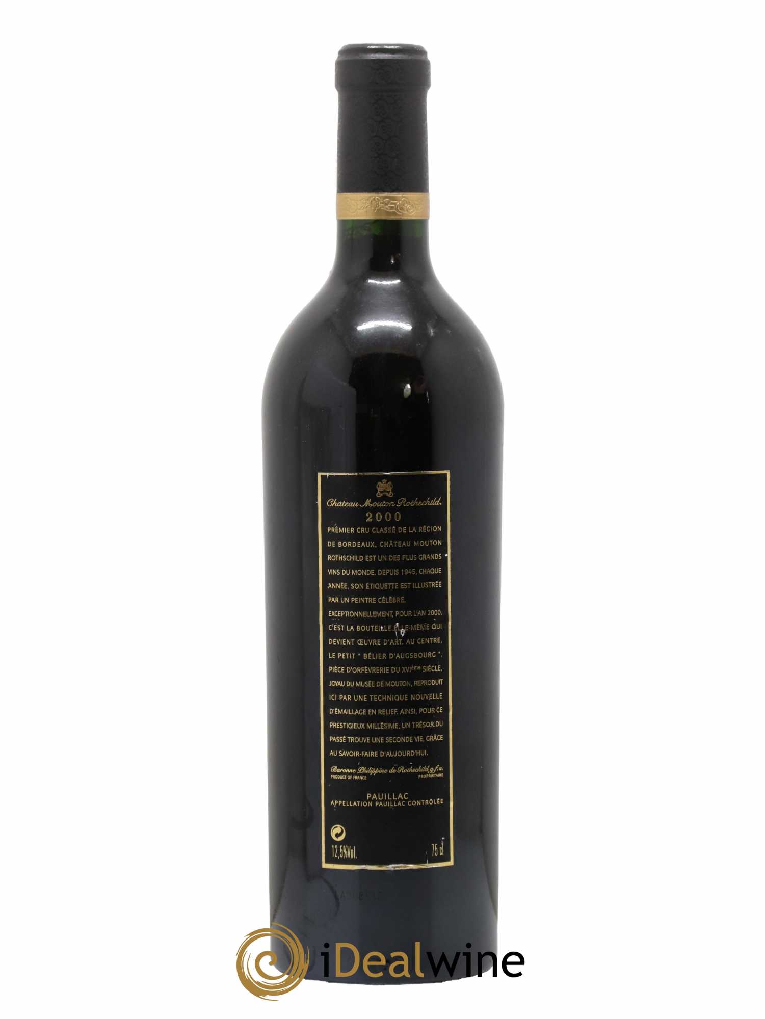 Château Mouton Rothschild 1er Grand Cru Classé 2000 - Lot de 1 bouteille - 1