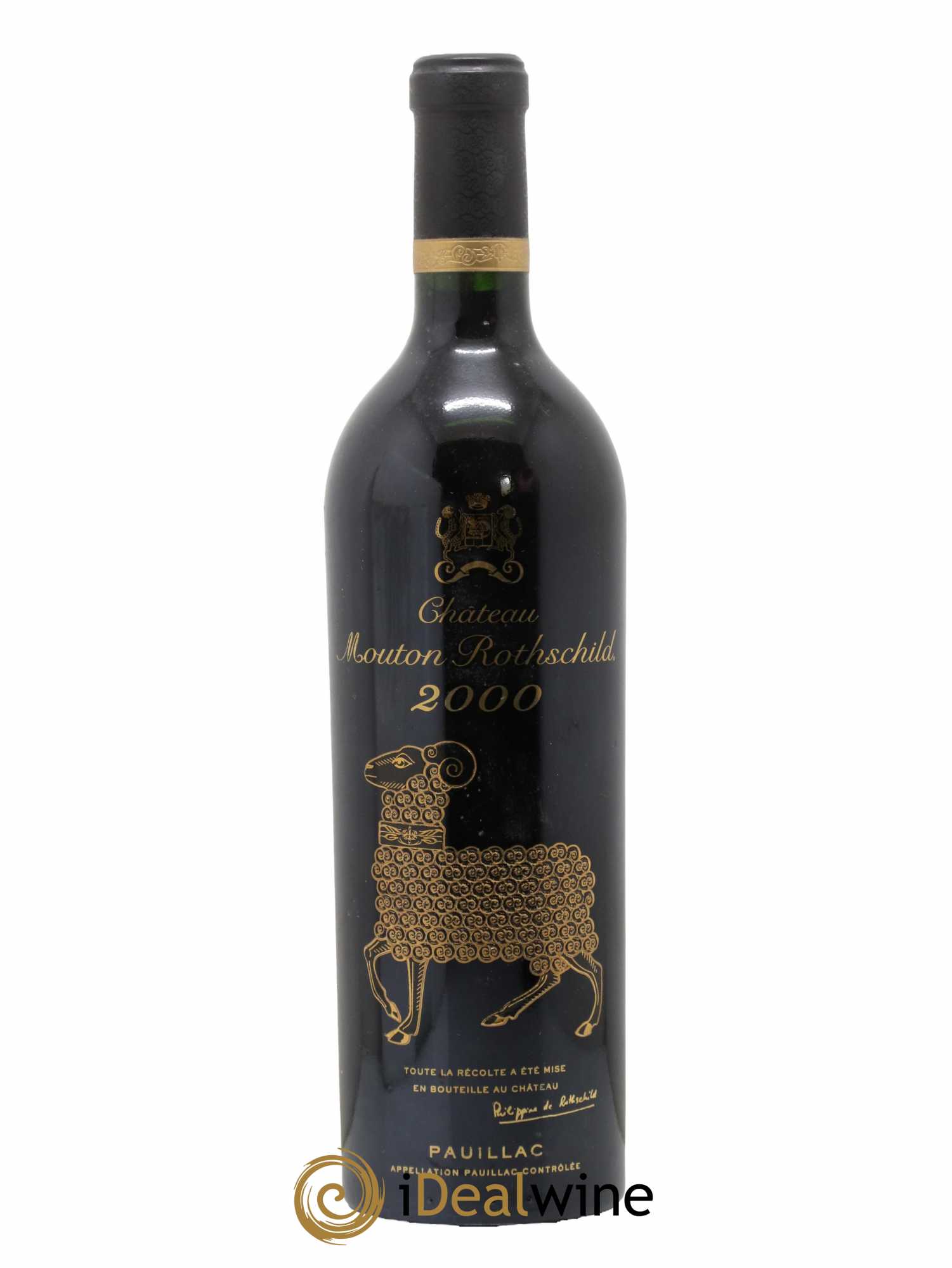 Château Mouton Rothschild 1er Grand Cru Classé 2000 - Lot de 1 bouteille - 0