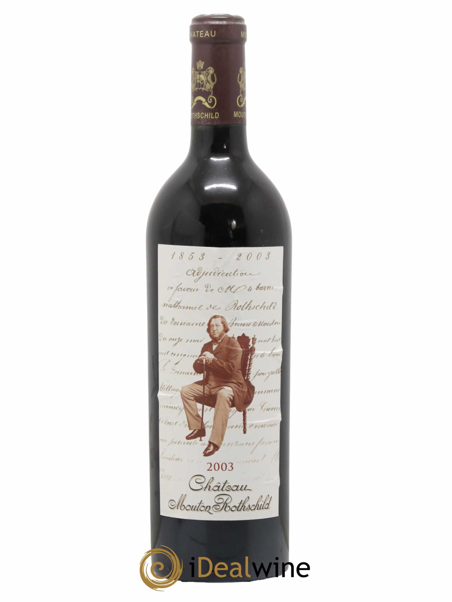 Château Mouton Rothschild 1er Grand Cru Classé 2003 - Lot de 1 bouteille - 0