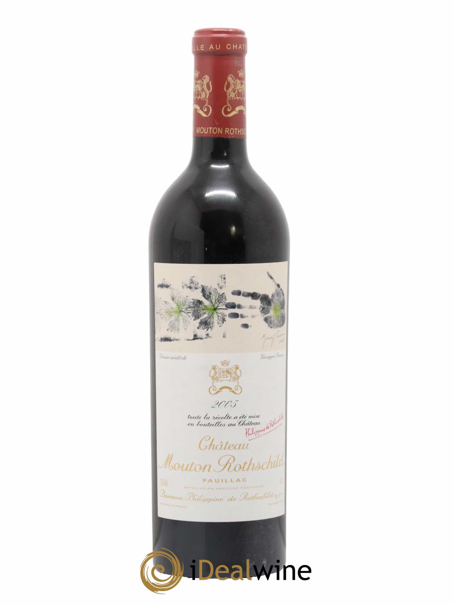 Château Mouton Rothschild 1er Grand Cru Classé 2005 - Lot de 1 bouteille - 0