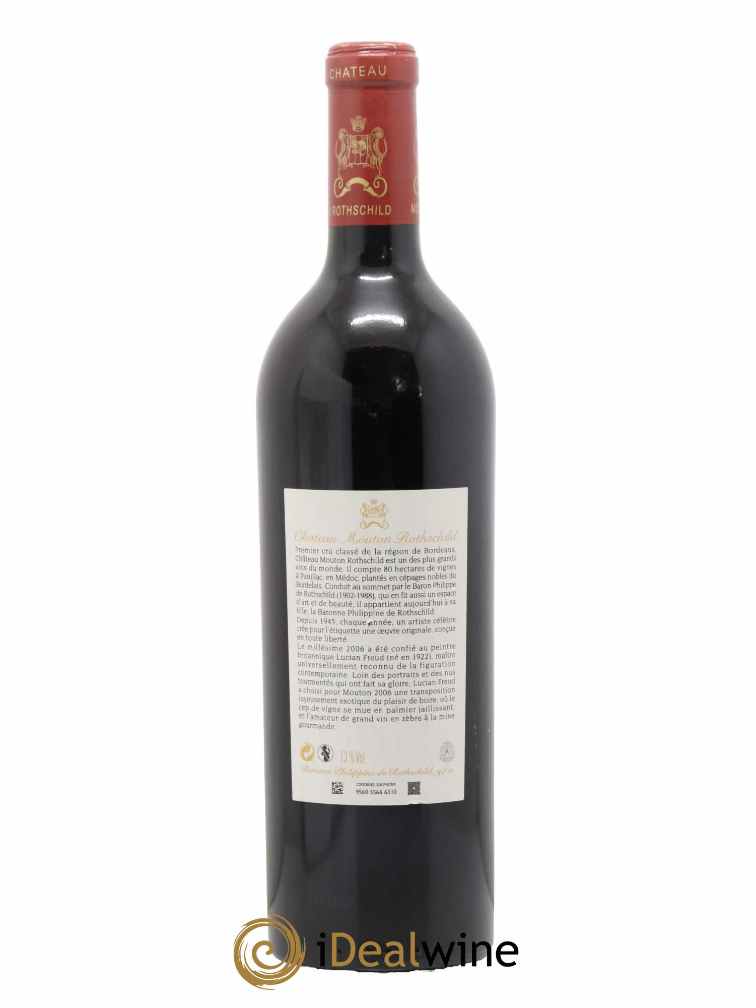 Château Mouton Rothschild 1er Grand Cru Classé 2006 - Lot de 1 bouteille - 1