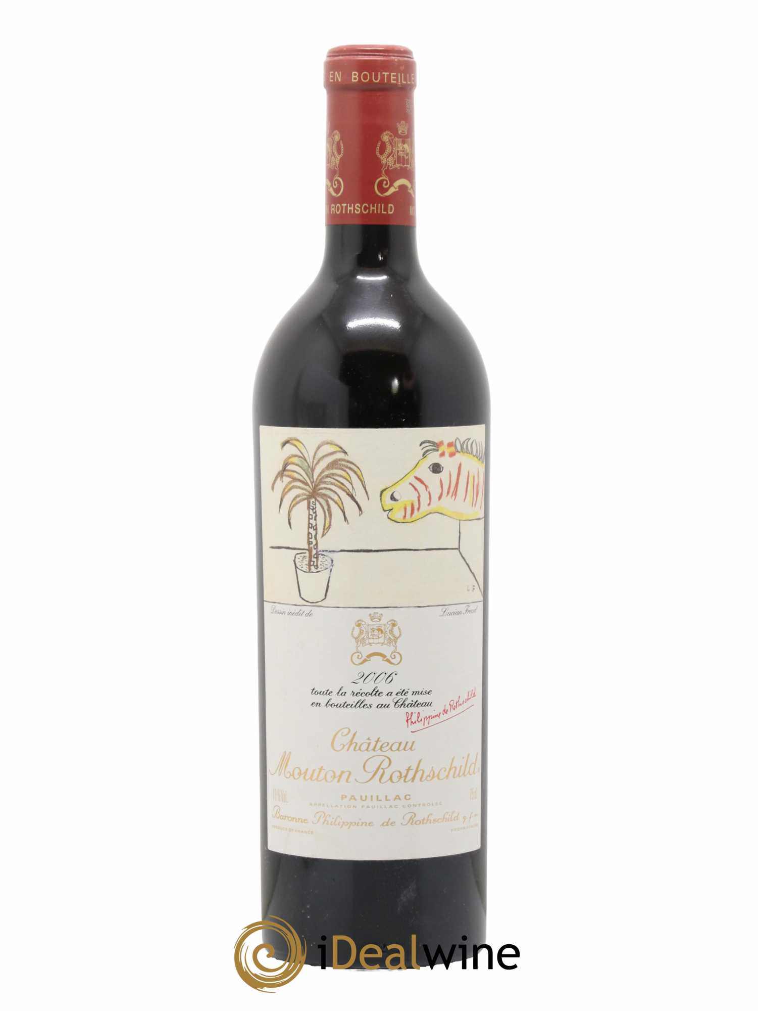 Château Mouton Rothschild 1er Grand Cru Classé 2006 - Lot de 1 bouteille - 0