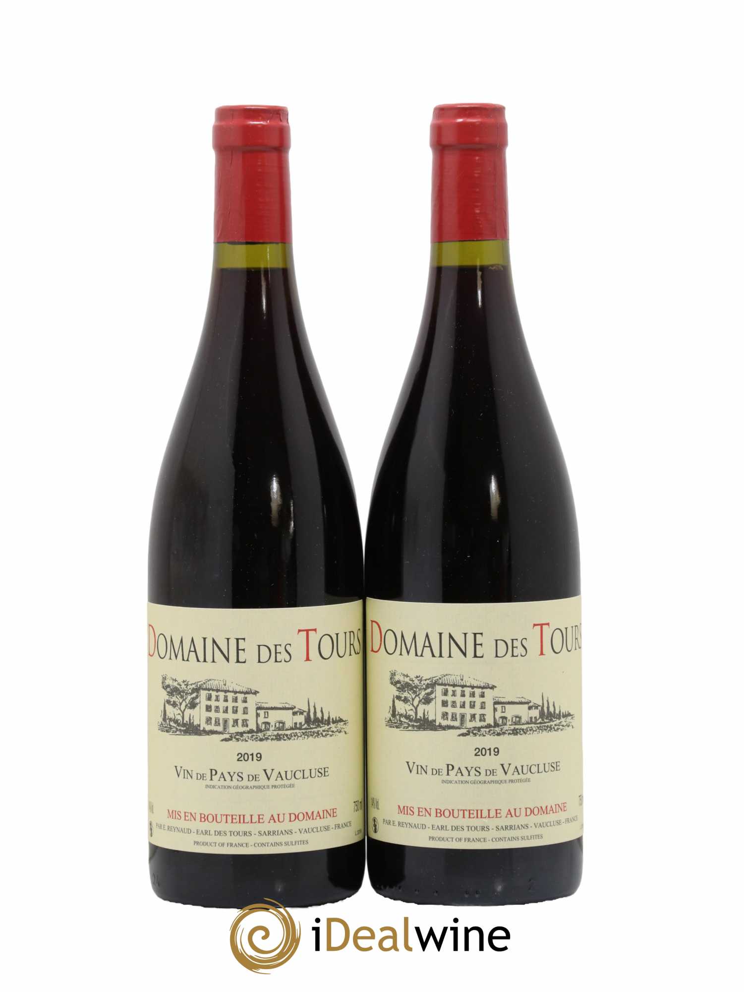 Vaucluse (Vin de Pays de Vaucluse) Domaine des Tours Emmanuel Reynaud 2019 - Lot de 2 bouteilles - 0