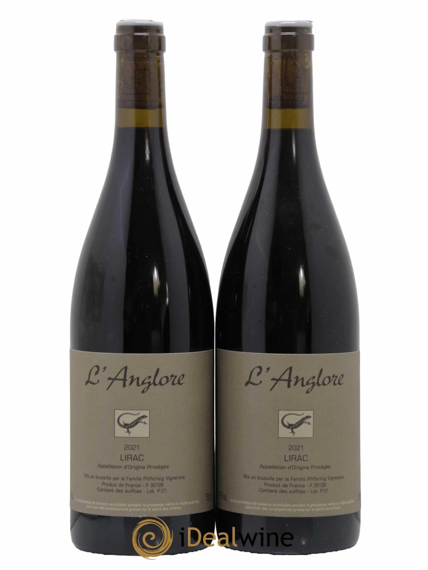Lirac L'Anglore 2021 - Lot de 2 bouteilles - 0
