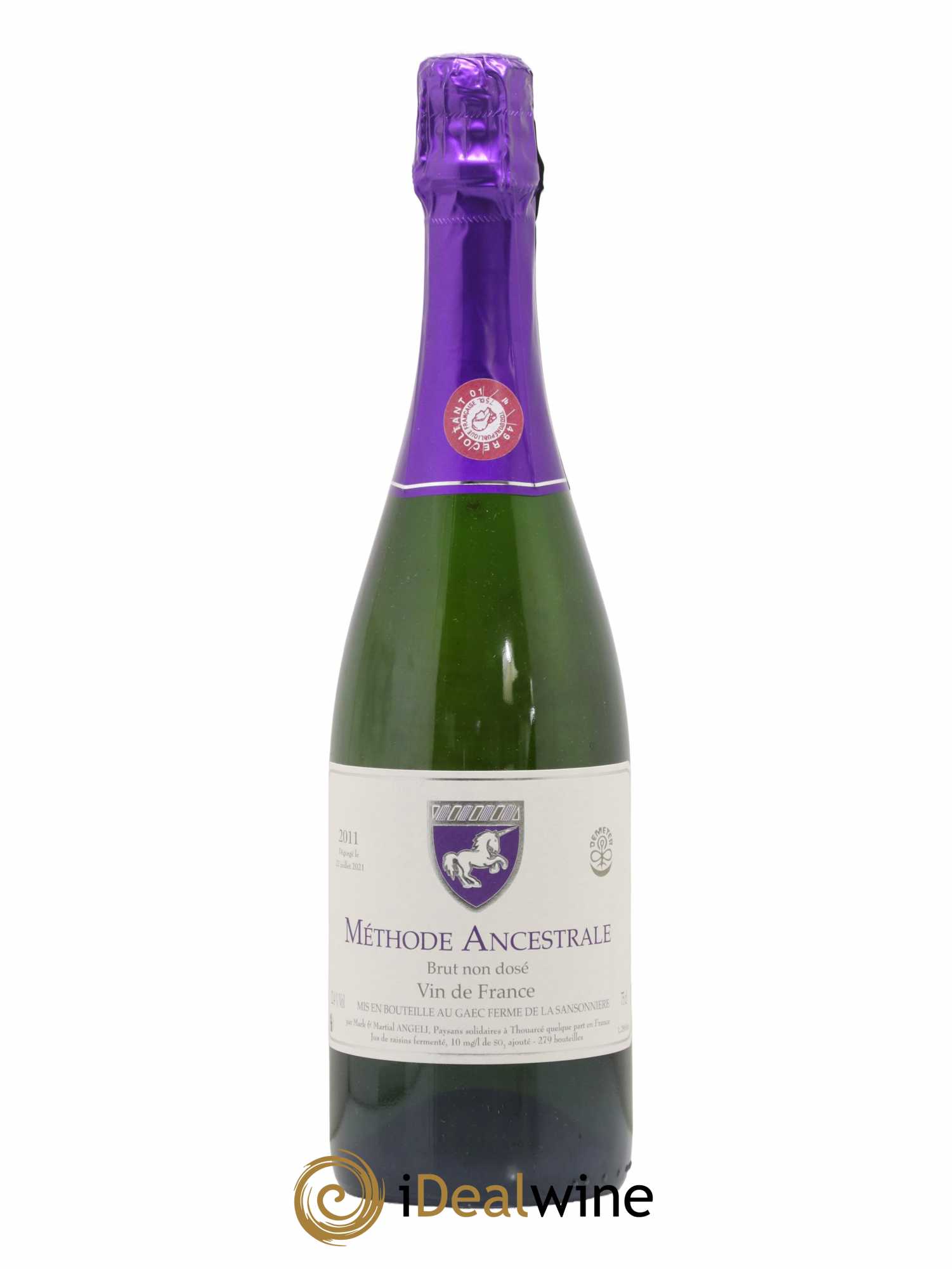 Vin de France Méthode Ancestrale Domaine Mark Angeli 2011 - Lot de 1 bouteille - 0