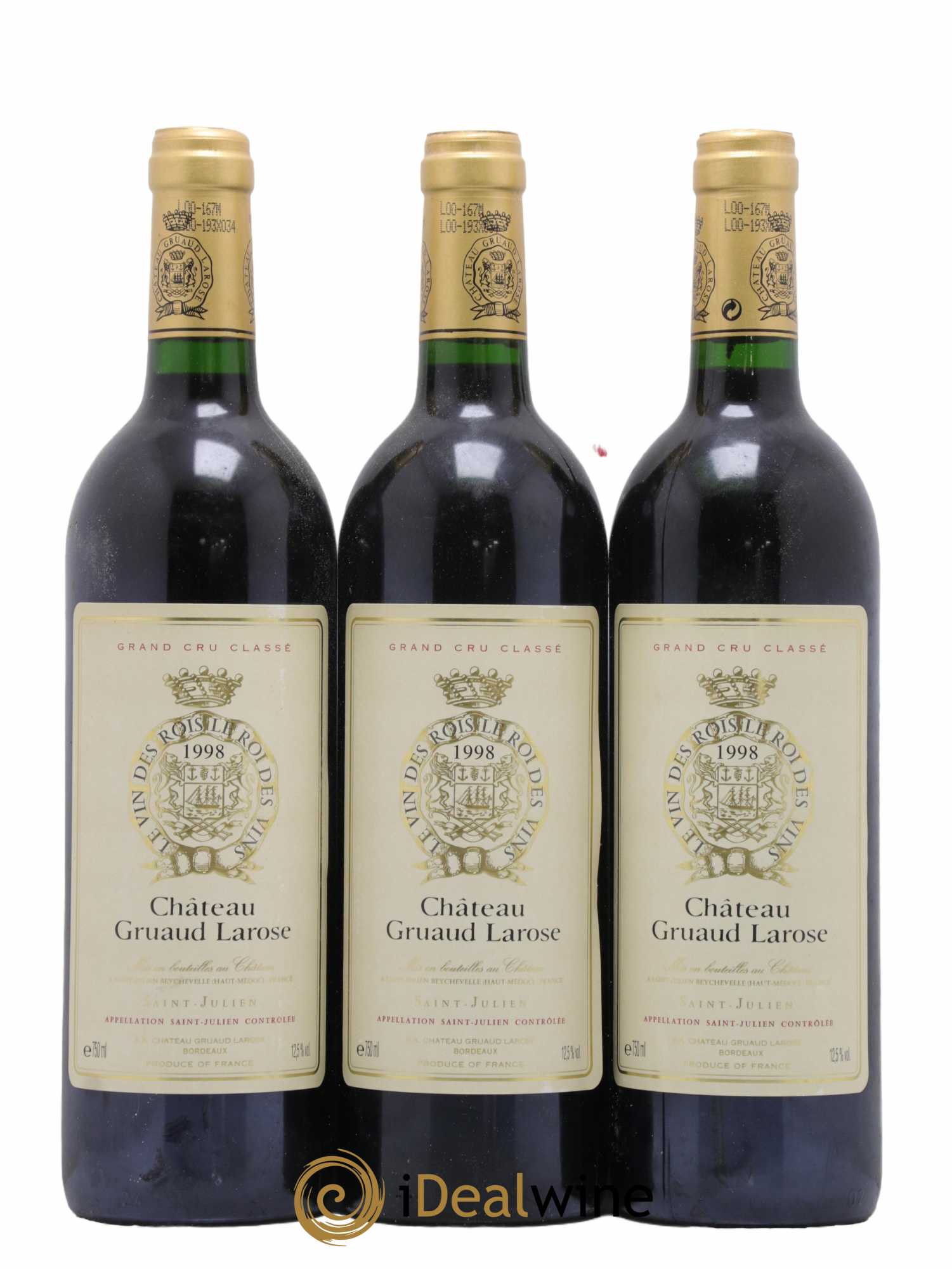 Château Gruaud Larose 2ème Grand Cru Classé 1998 - Lot de 12 bouteilles - 1