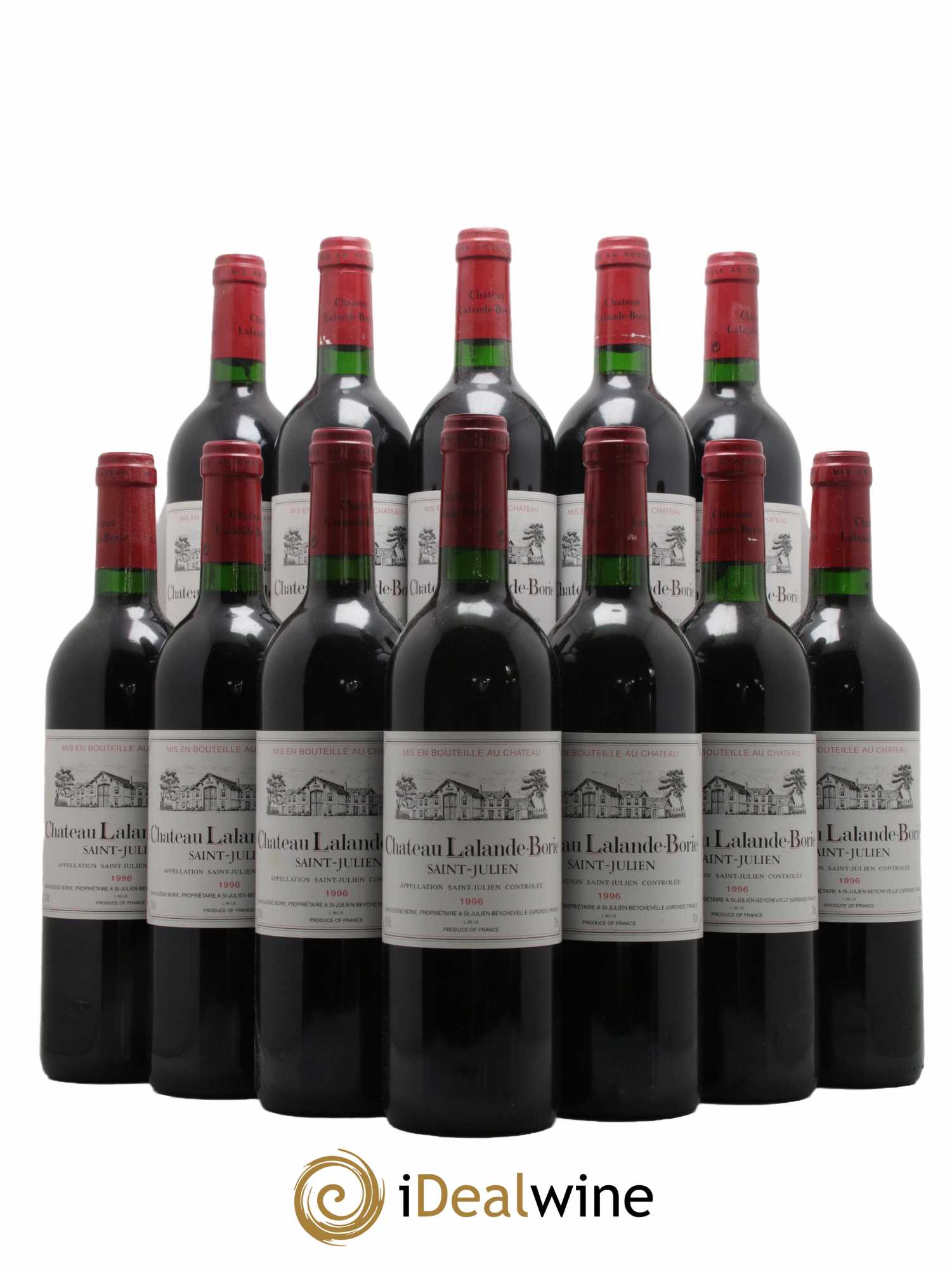 Château Lalande Borie 1996 - Lot de 12 bouteilles - 0