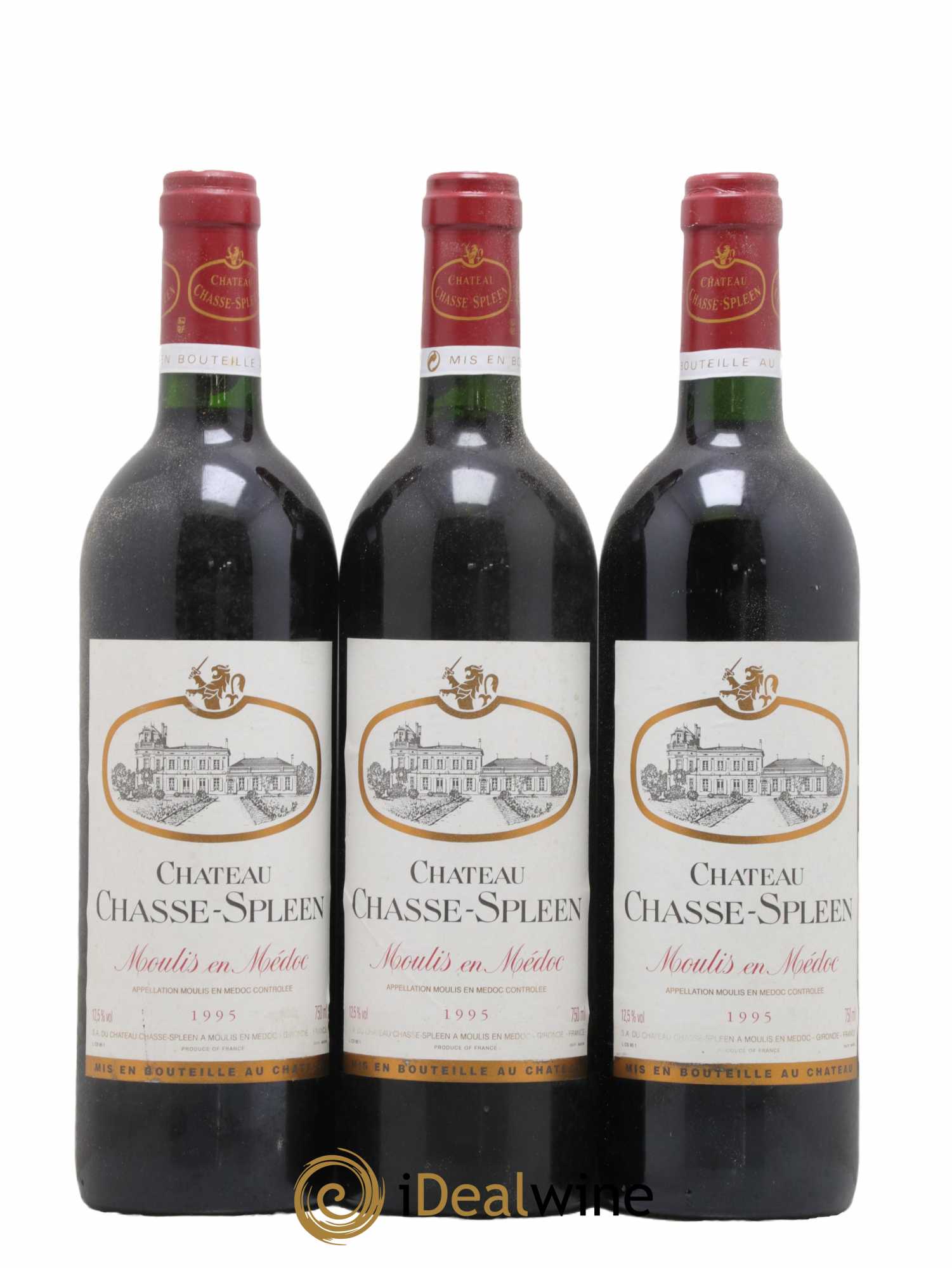 Château Chasse Spleen  1995 - Lot de 12 bouteilles - 1