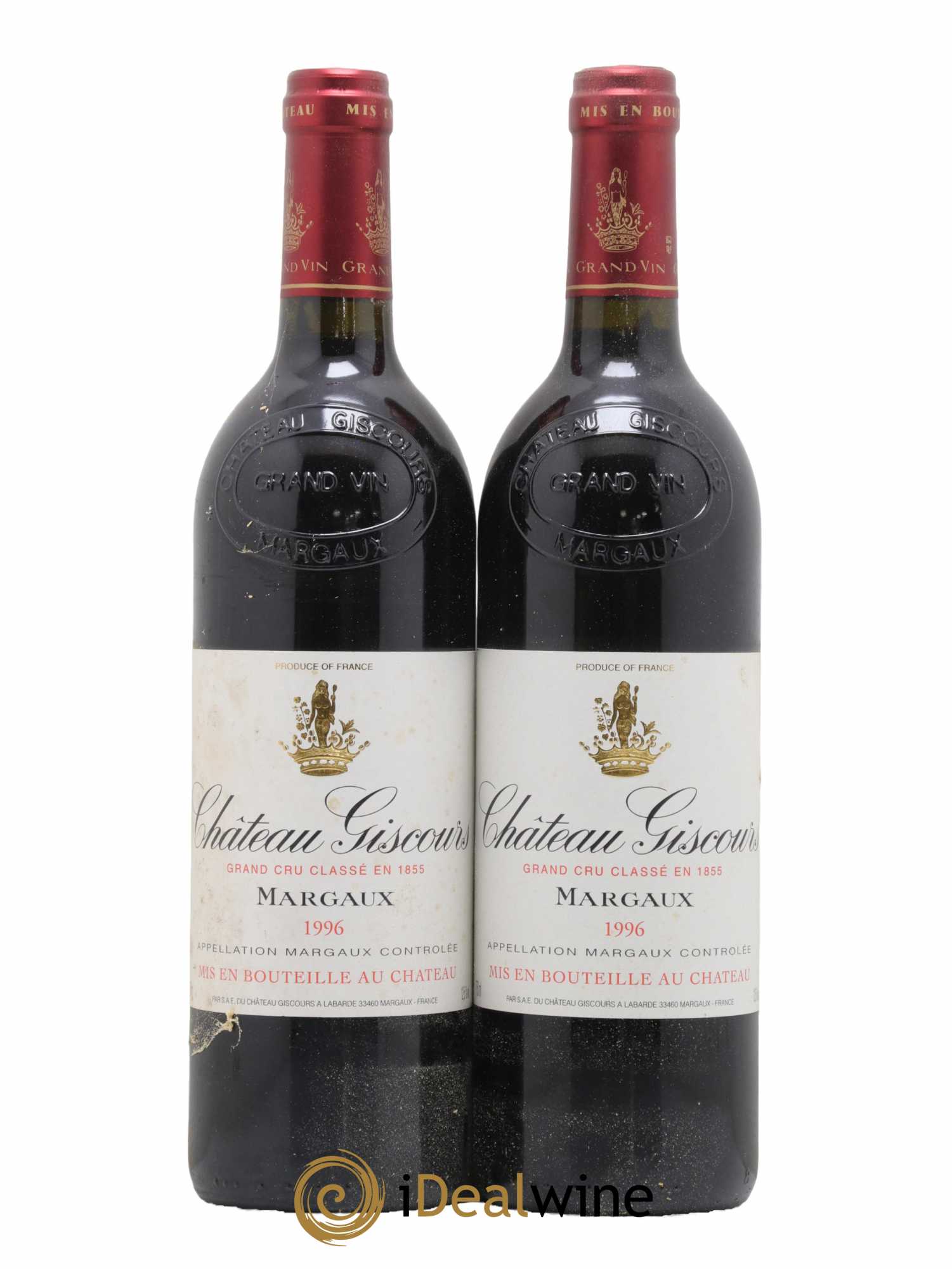 Château Giscours 3ème Grand Cru Classé 1996 - Lot de 2 bouteilles - 0