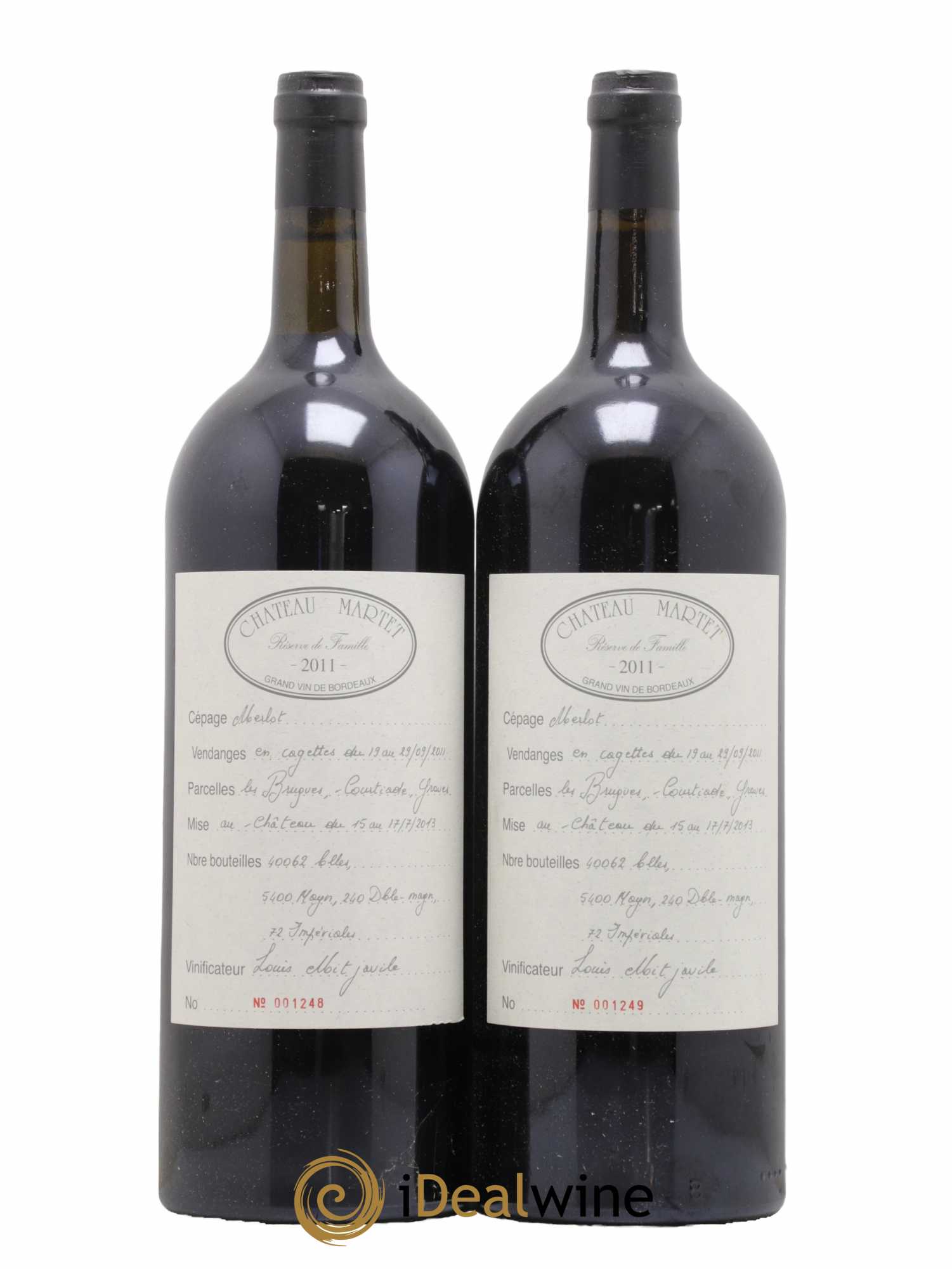 Château Martet 2011 - Lot de 2 magnums - 0