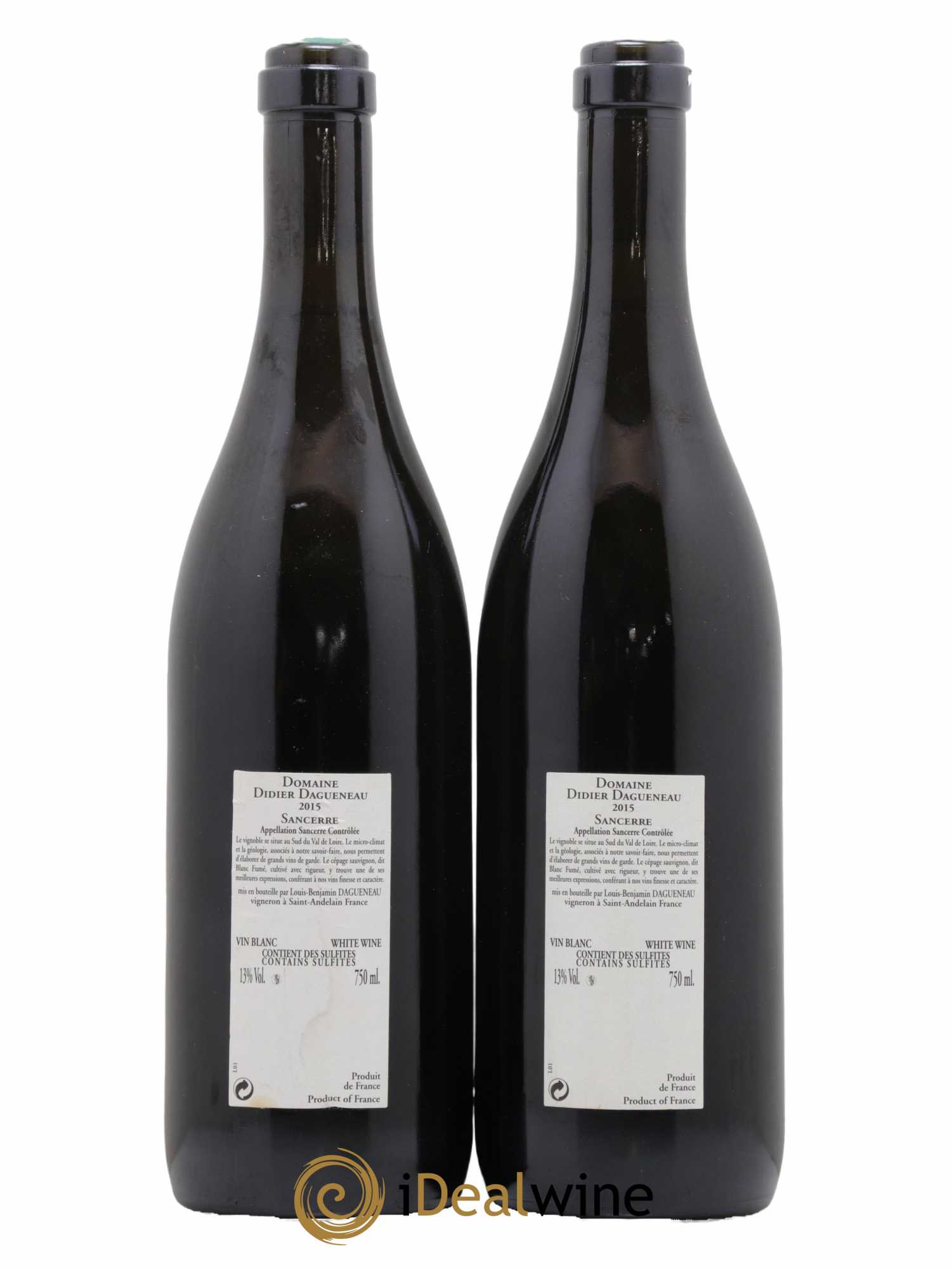 Sancerre En Chailloux Dagueneau 2015 - Lot de 2 bouteilles - 1