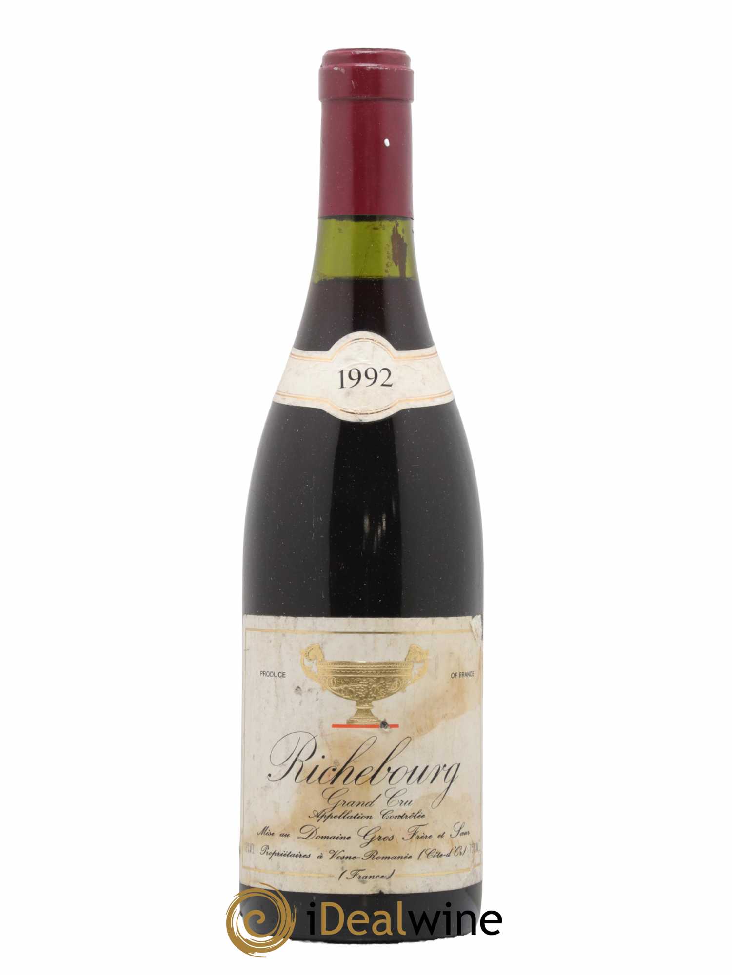 Richebourg Grand Cru Gros Frère & Soeur 1992 - Lot de 1 bouteille - 0