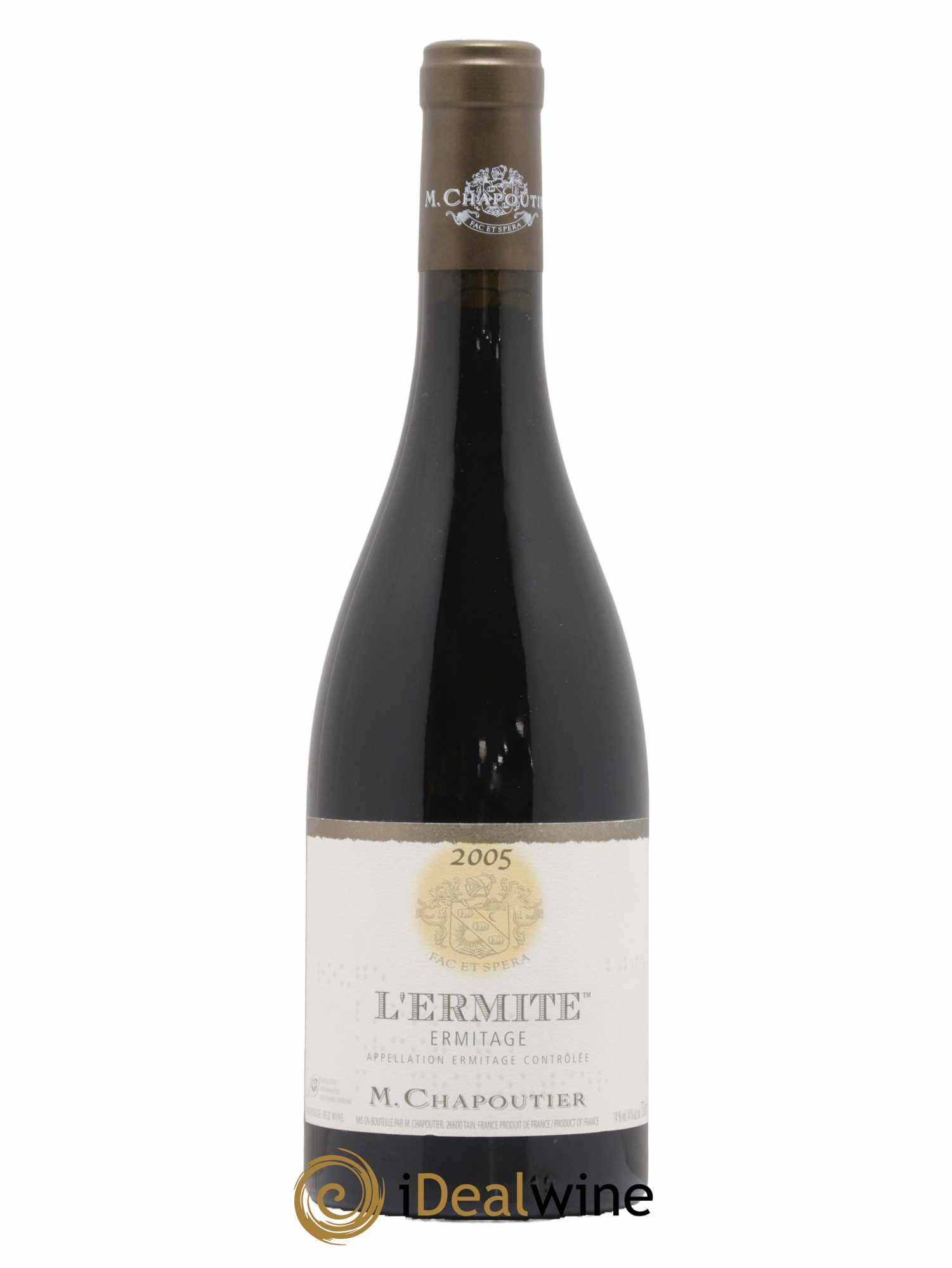 Hermitage Ermitage l'Ermite Chapoutier 2005 - Lot de 1 bouteille - 0