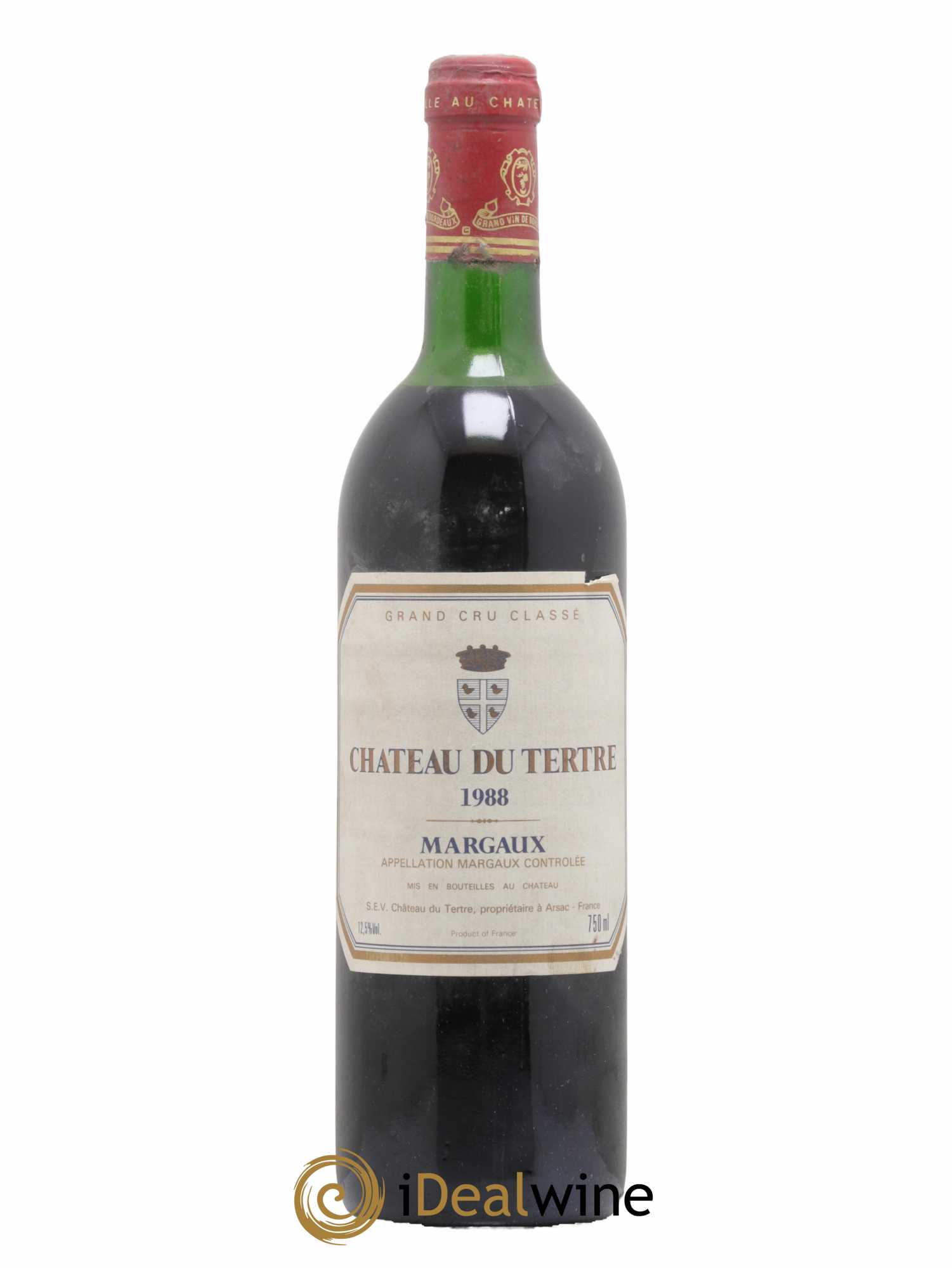 Château du Tertre 5ème Grand Cru Classé 1988 - Lot de 1 bouteille - 0