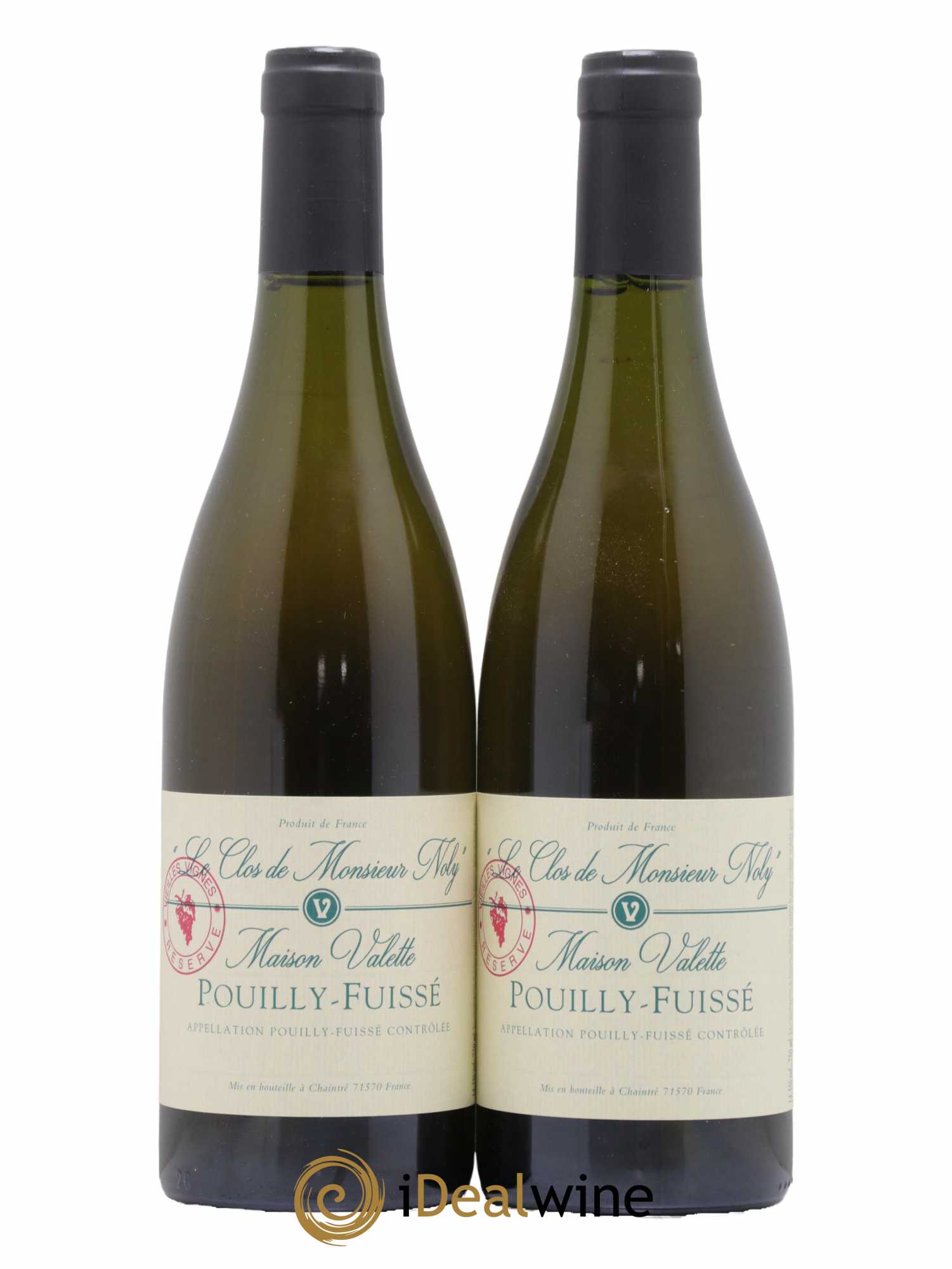 Pouilly-Fuissé Clos de Monsieur Noly Vieilles Vignes Valette (Domaine) Réserve - Lot de 2 bouteilles - 0