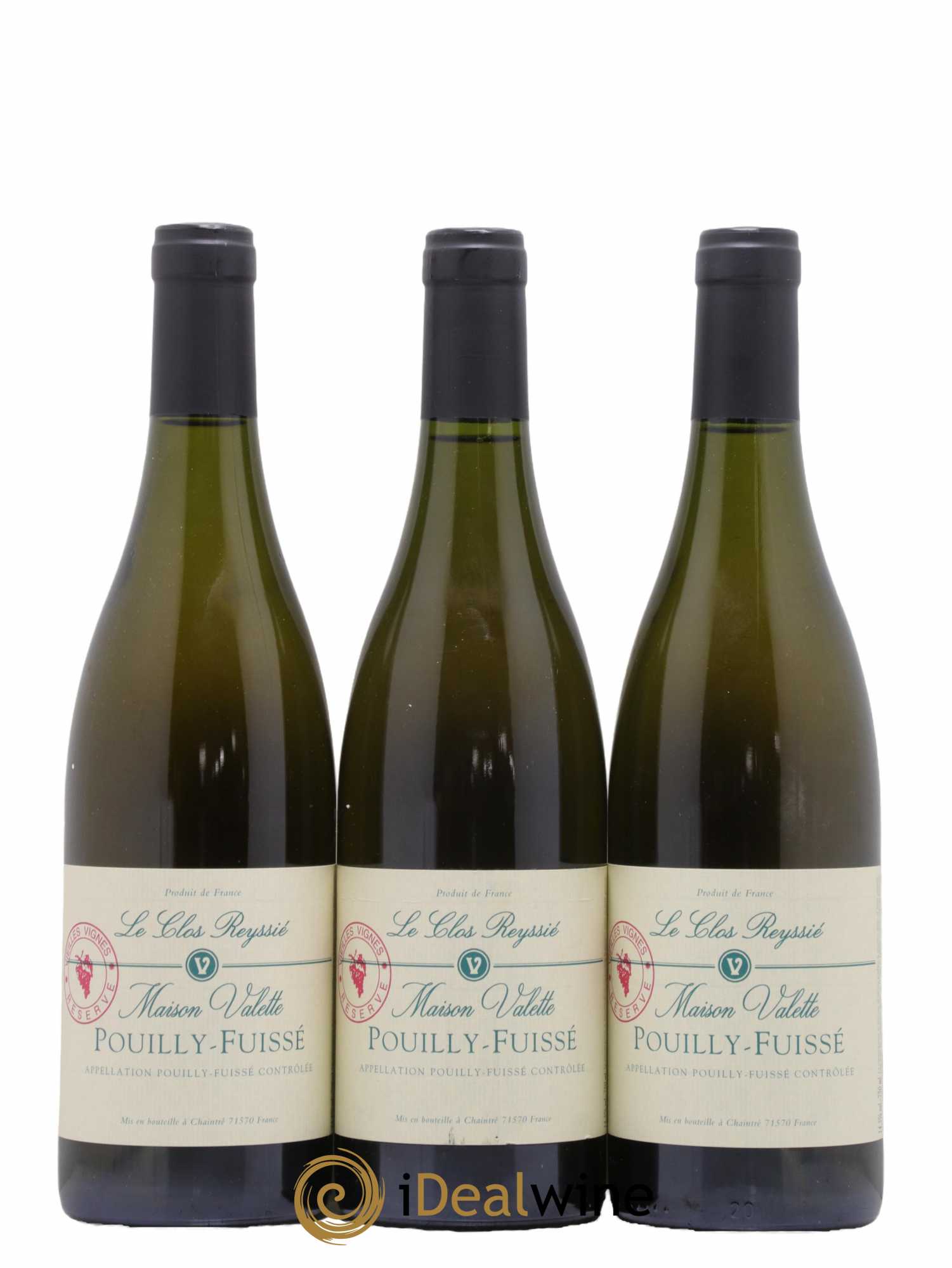 Pouilly-Fuissé Clos Reyssié Valette (Domaine) Vieilles Vignes Réserve - Lot de 3 bouteilles - 0