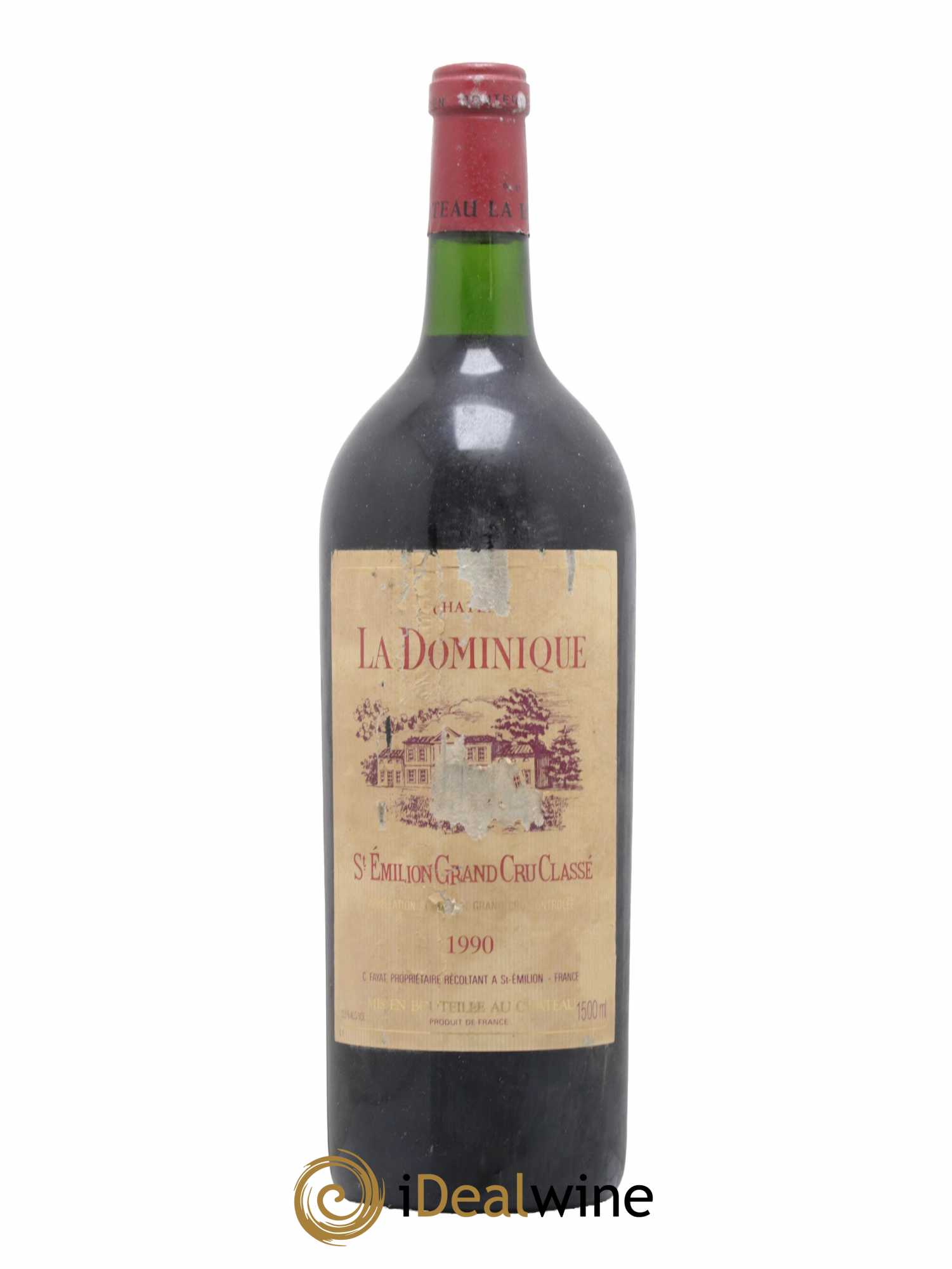 Château la Dominique Grand Cru Classé 1990 - Lot de 1 magnum - 0