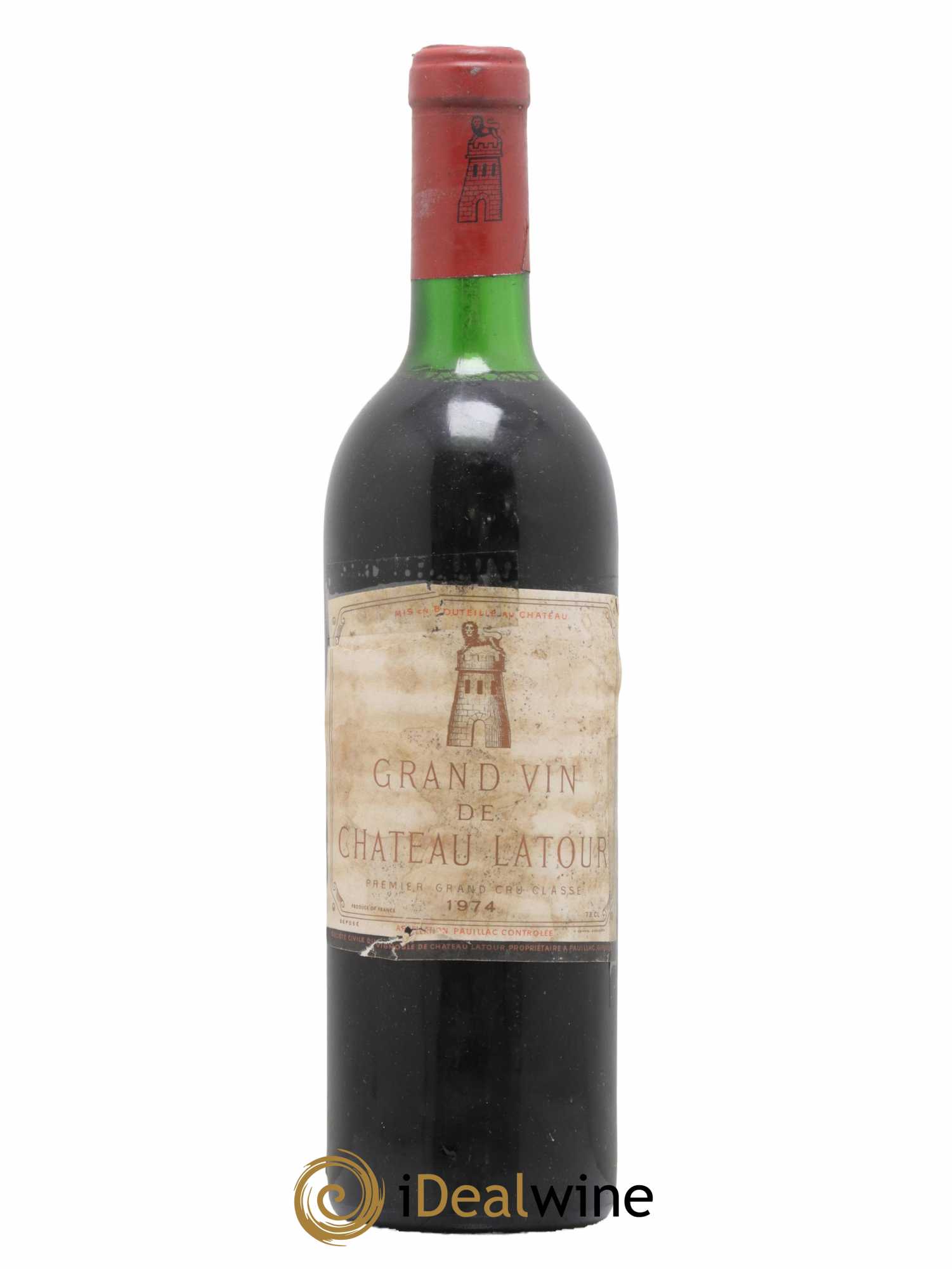 Château Latour 1er Grand Cru Classé 1974 - Lot de 1 bouteille - 0