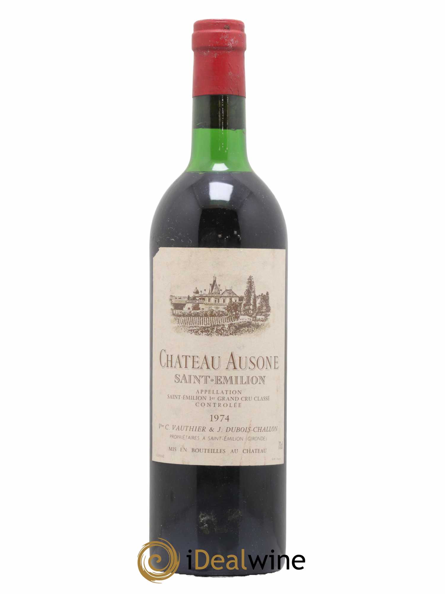 Château Ausone 1er Grand Cru Classé A 1974 - Lot de 1 bouteille - 0
