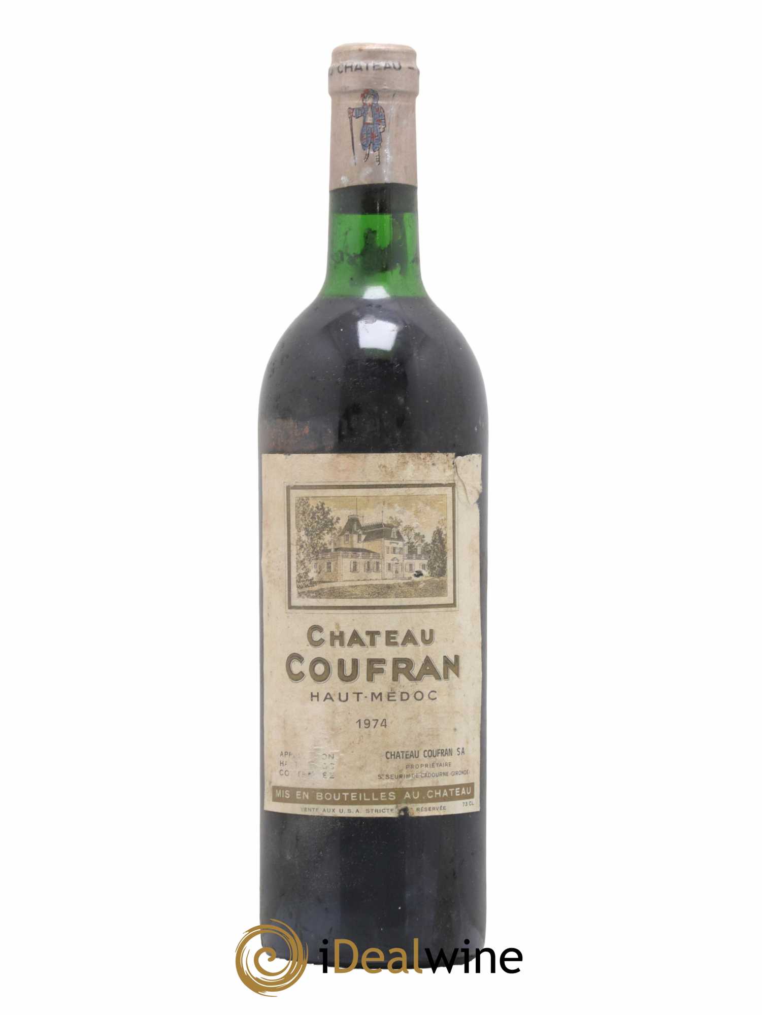 Château Coufran Cru Bourgeois 1974 - Lot de 1 bouteille - 0