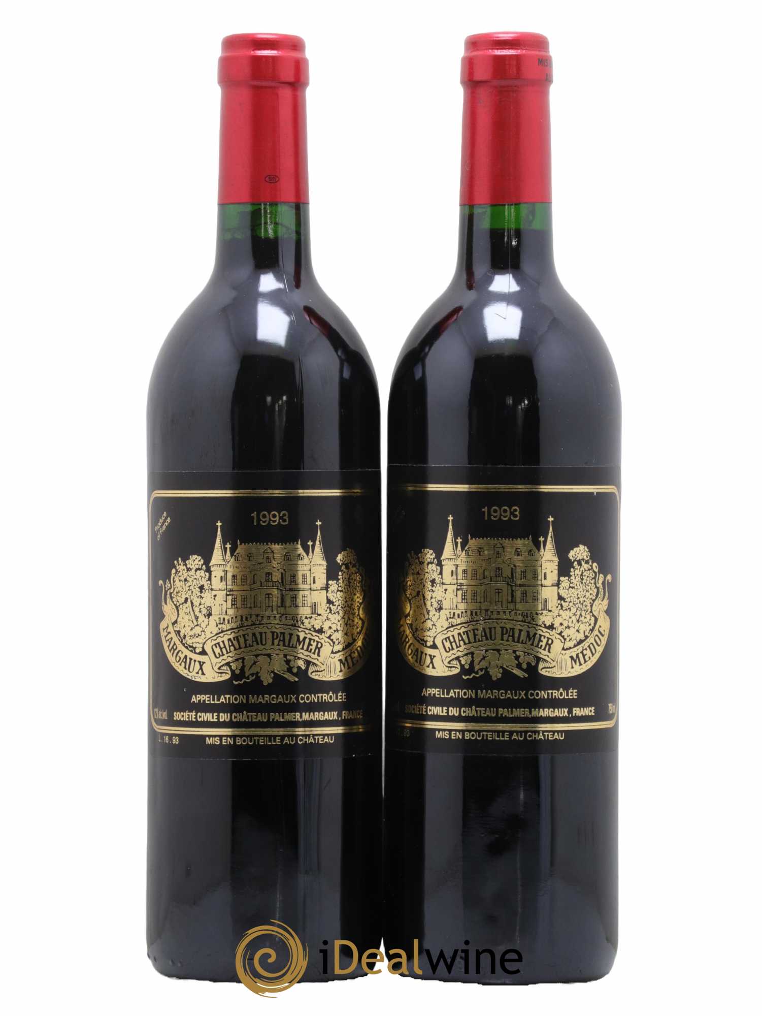 Château Palmer 3ème Grand Cru Classé 1993 - Lot de 2 bouteilles - 0