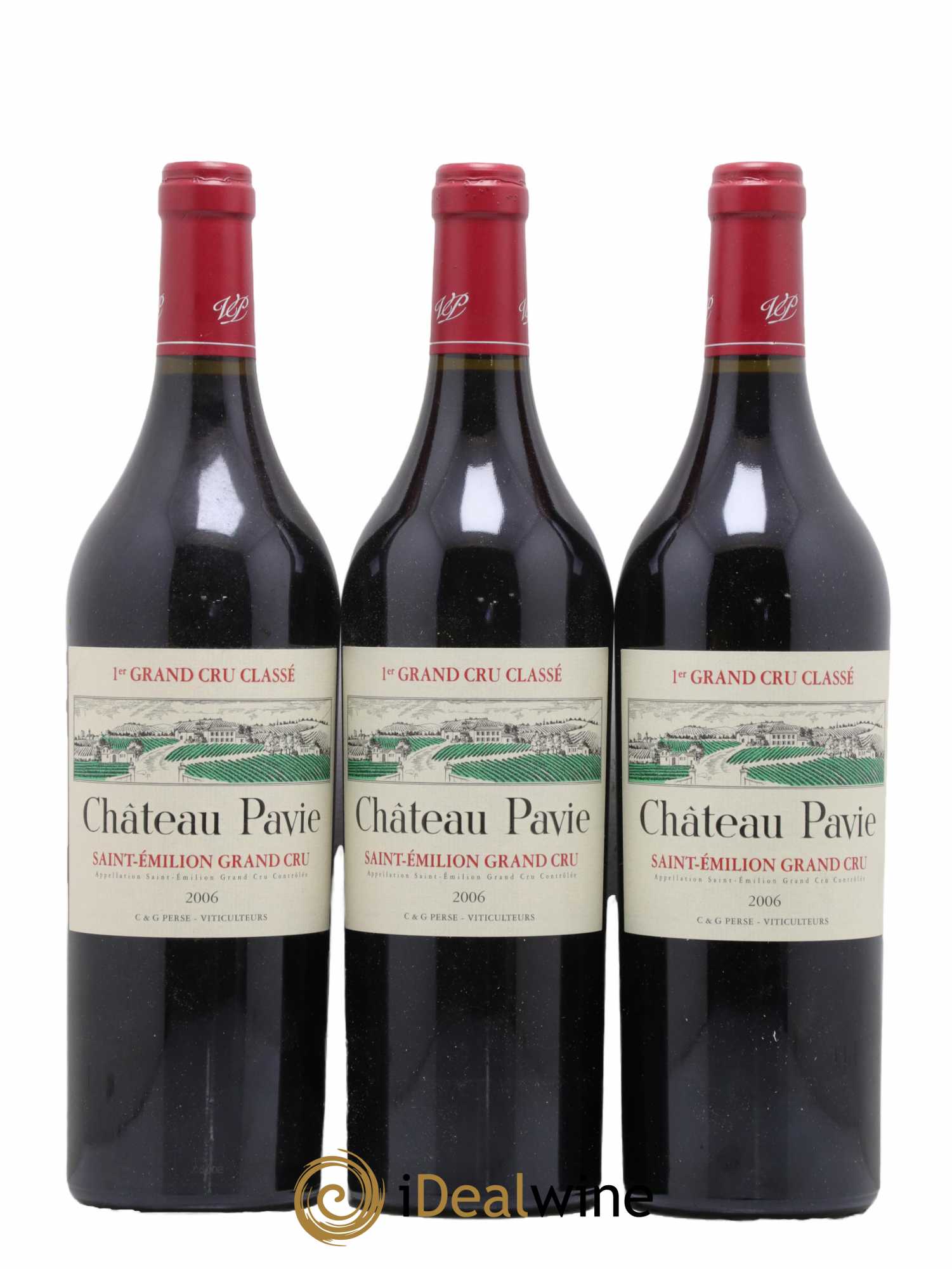 Château Pavie 1er Grand Cru Classé A 2006 - Lot de 3 bouteilles - 0
