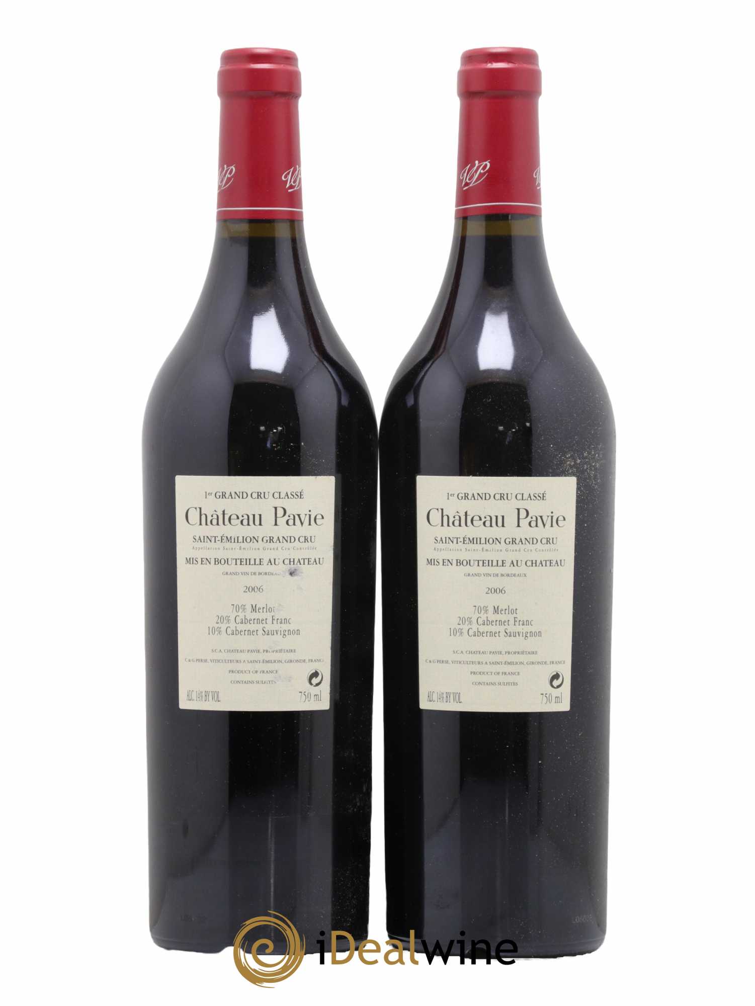 Château Pavie 1er Grand Cru Classé A 2006 - Lot de 2 bouteilles - 1