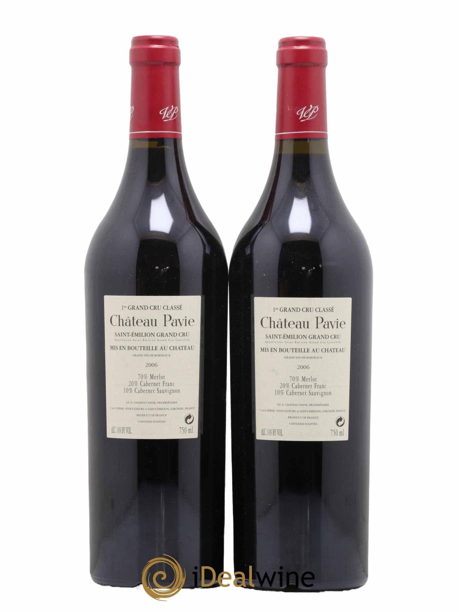 Château Pavie 1er Grand Cru Classé A 2006 - Lot de 2 bouteilles - 1