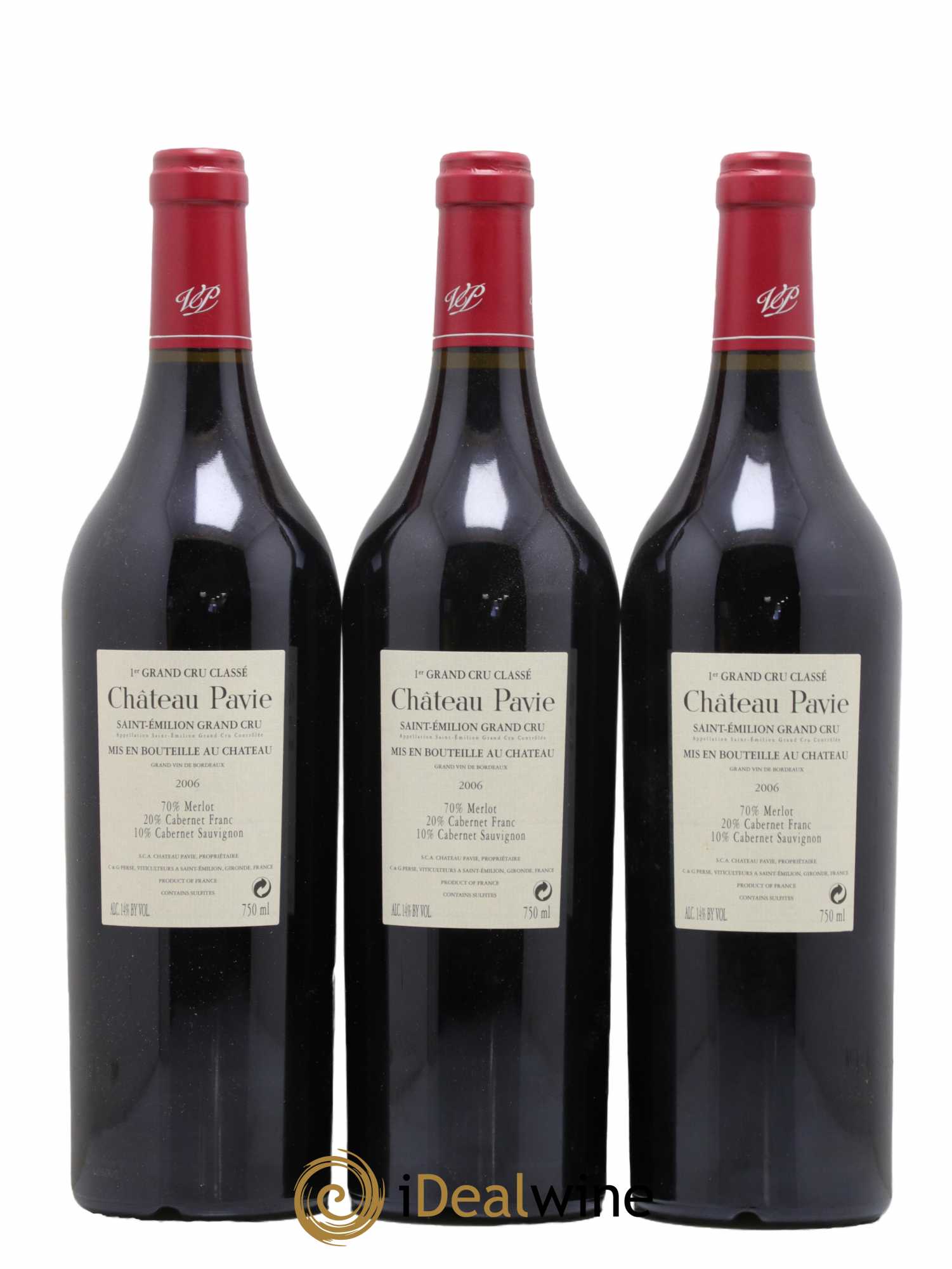 Château Pavie 1er Grand Cru Classé A 2006 - Lot de 12 bouteilles - 6
