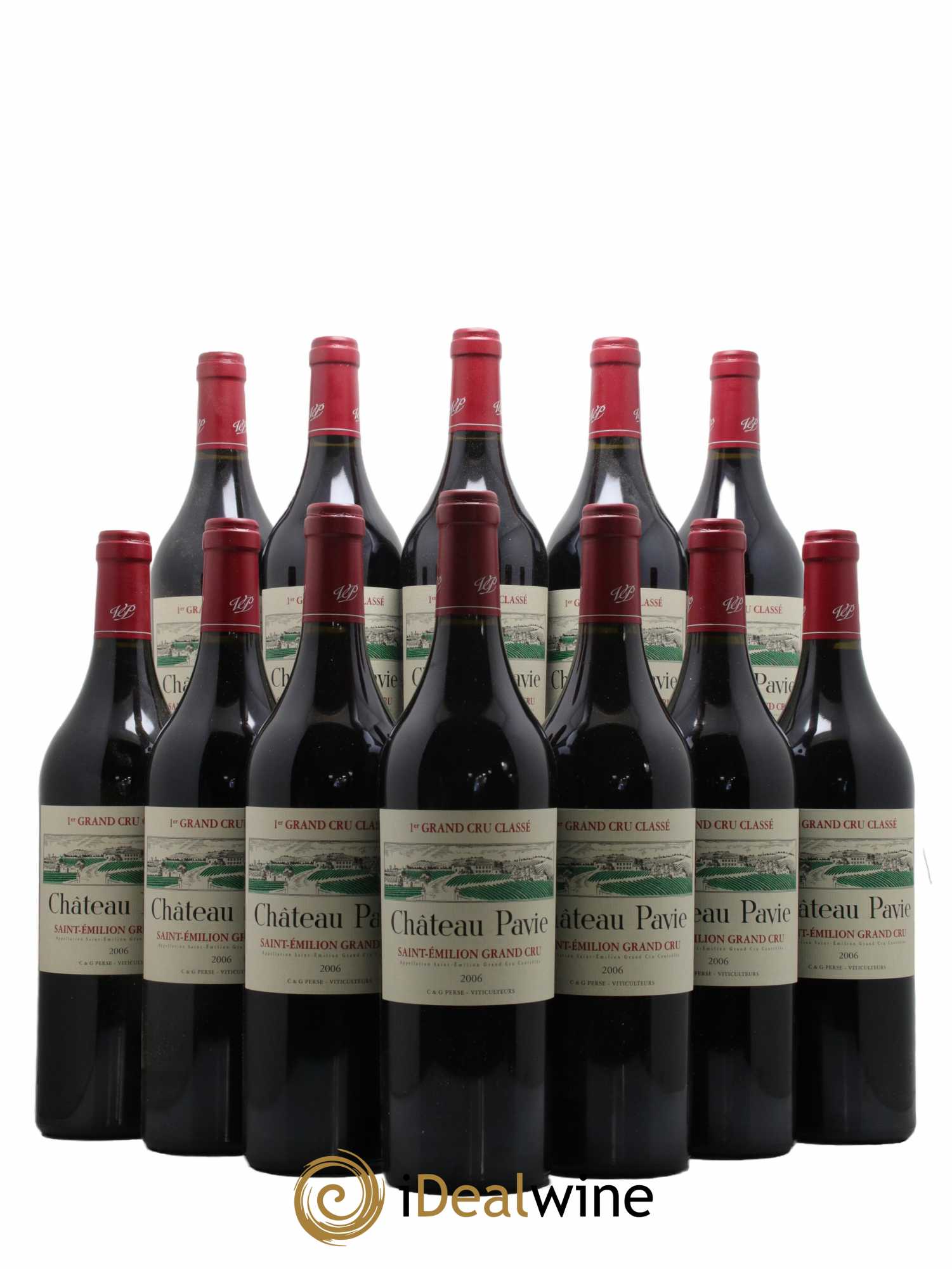 Château Pavie 1er Grand Cru Classé A 2006 - Lot de 12 bouteilles - 0
