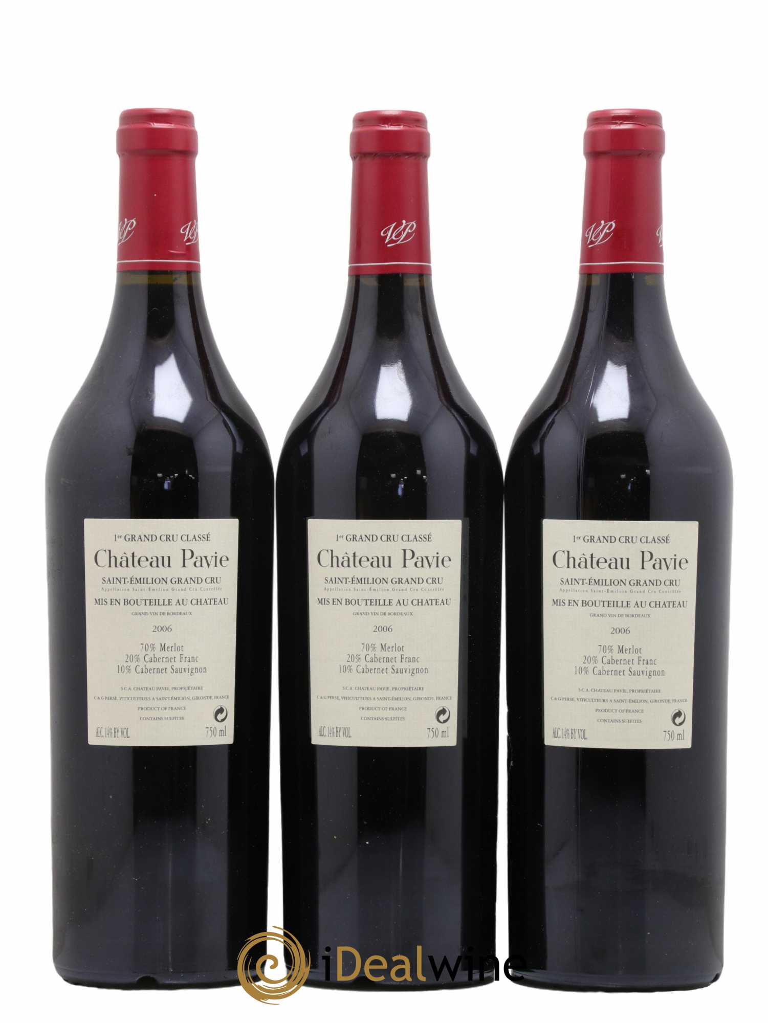Château Pavie 1er Grand Cru Classé A 2006 - Lot de 12 bouteilles - 6