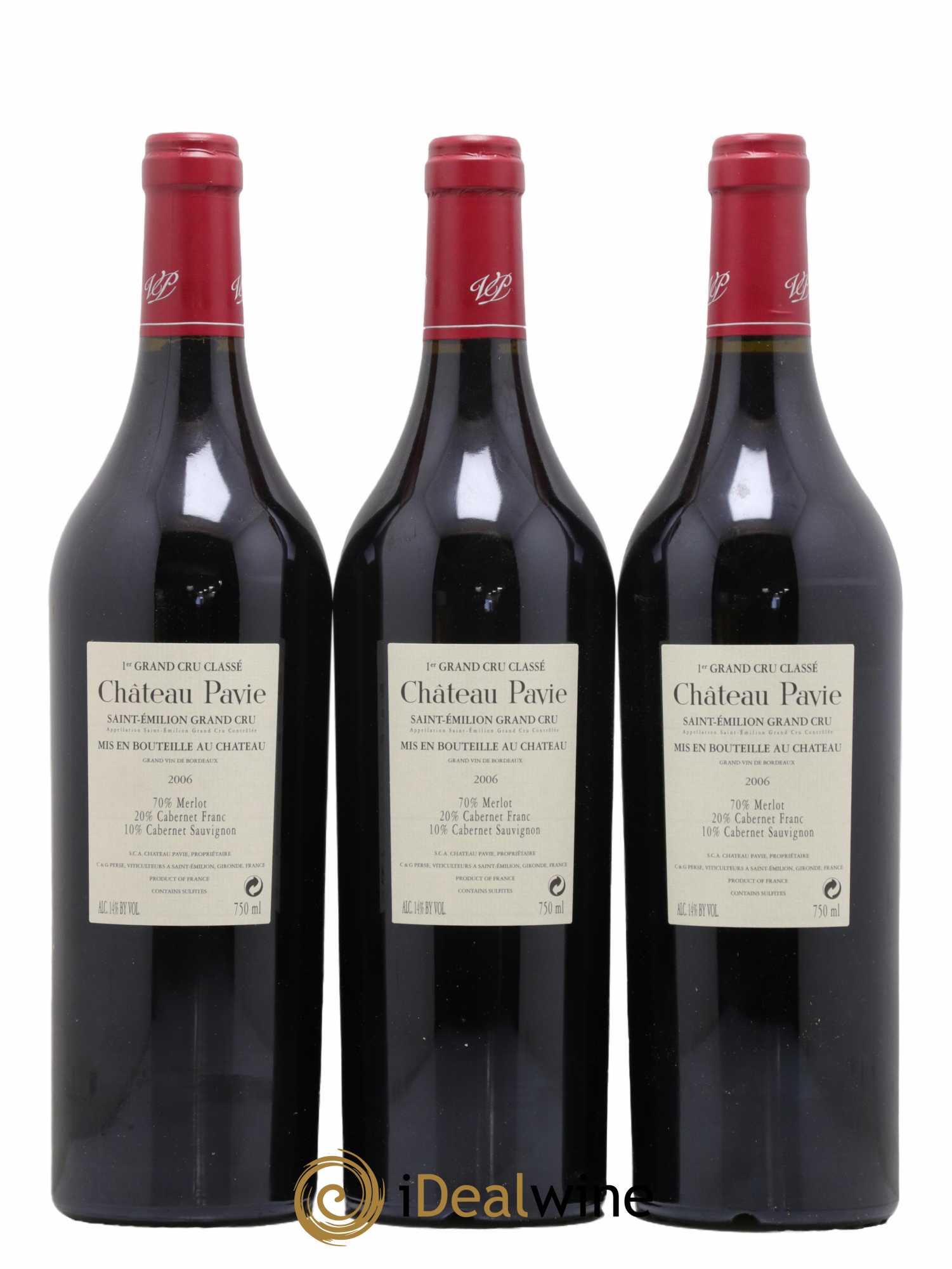 Château Pavie 1er Grand Cru Classé A 2006 - Lot de 12 bouteilles - 8