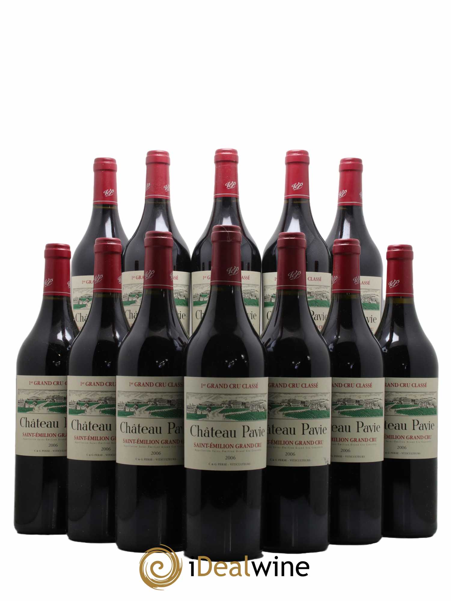 Château Pavie 1er Grand Cru Classé A 2006 - Lot de 12 bouteilles - 0