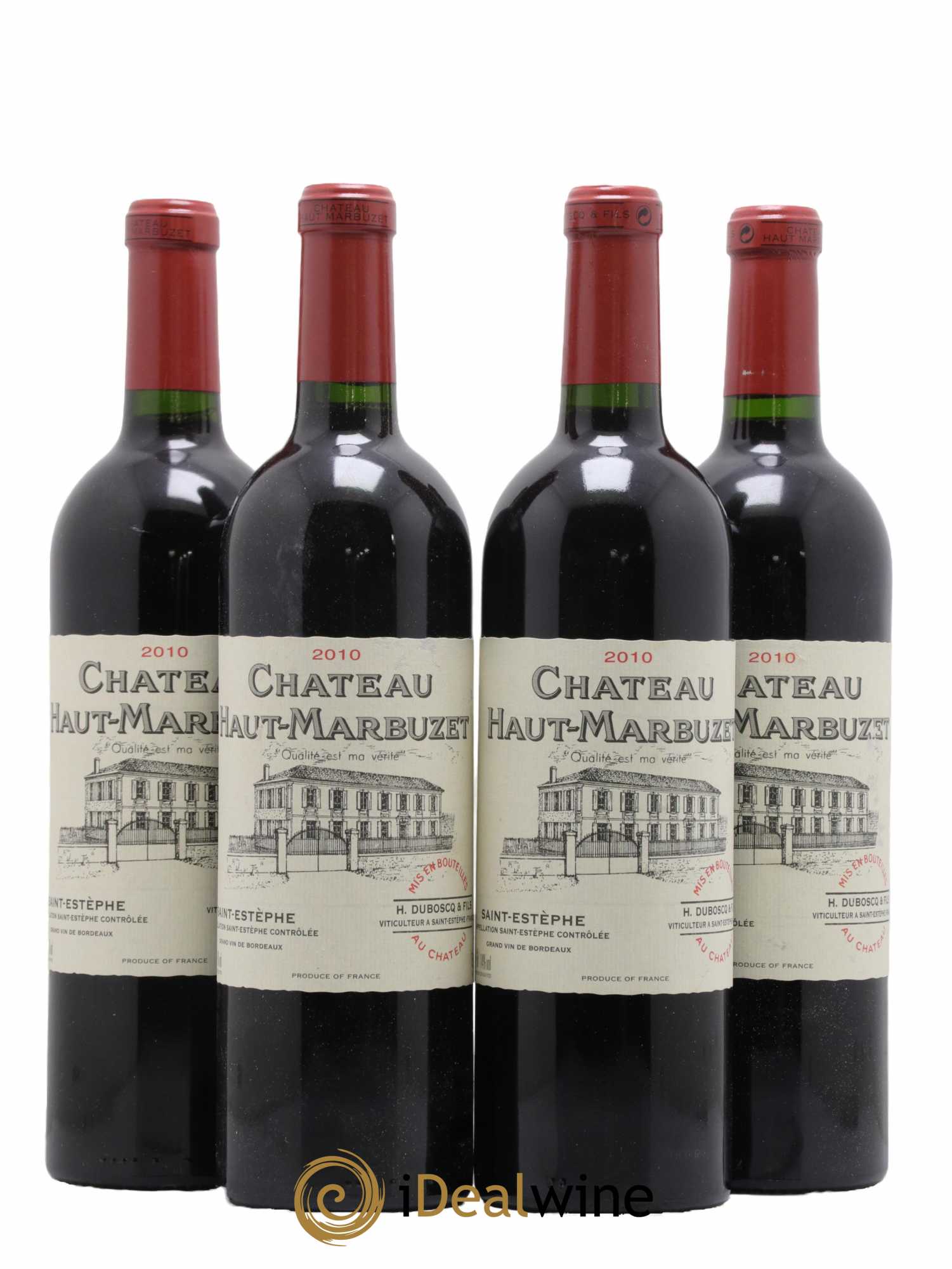 Château Haut Marbuzet 2010 - Lot de 4 bouteilles - 0