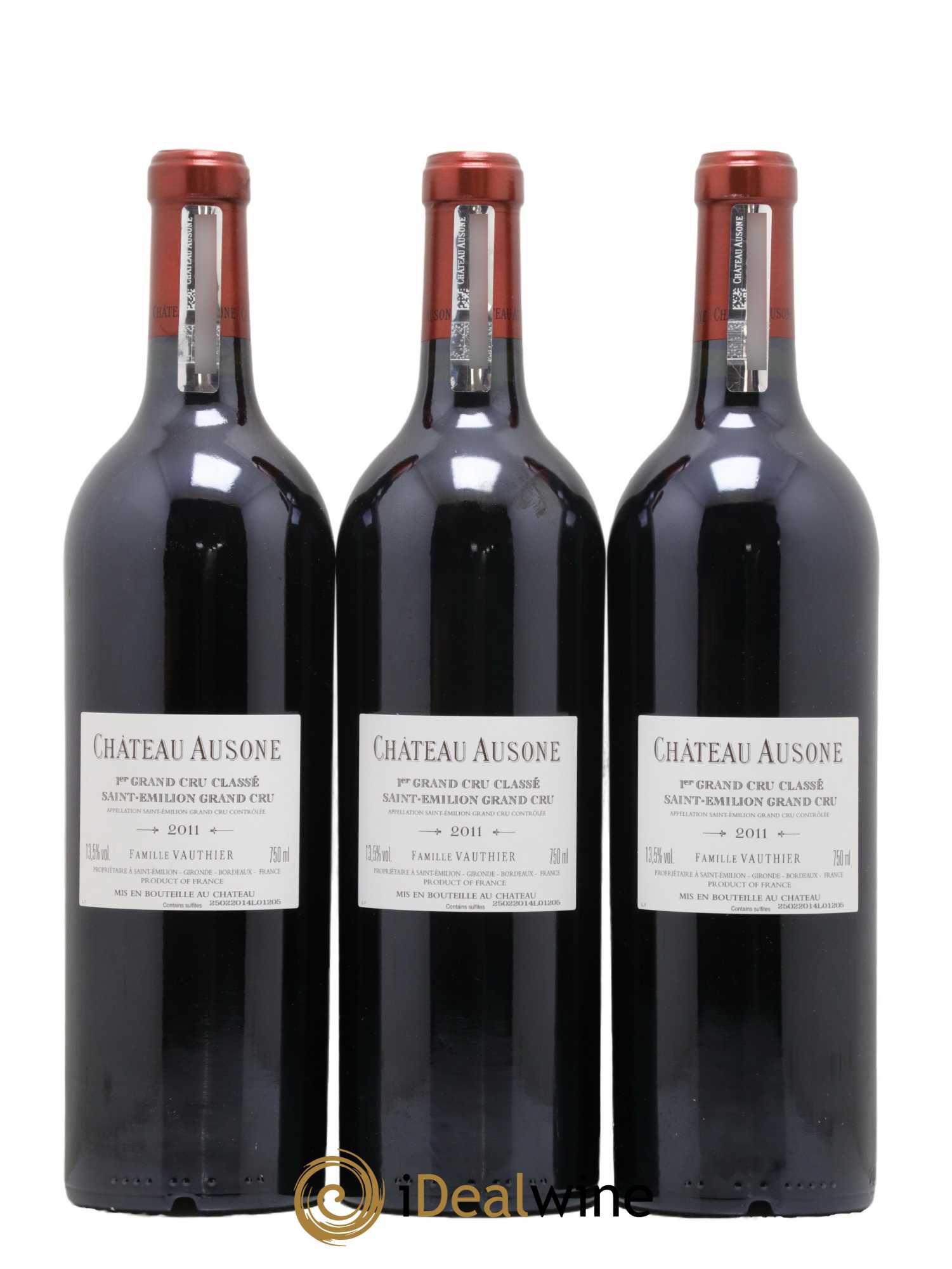 Château Ausone 1er Grand Cru Classé A 2011 - Lot de 3 bouteilles - 1