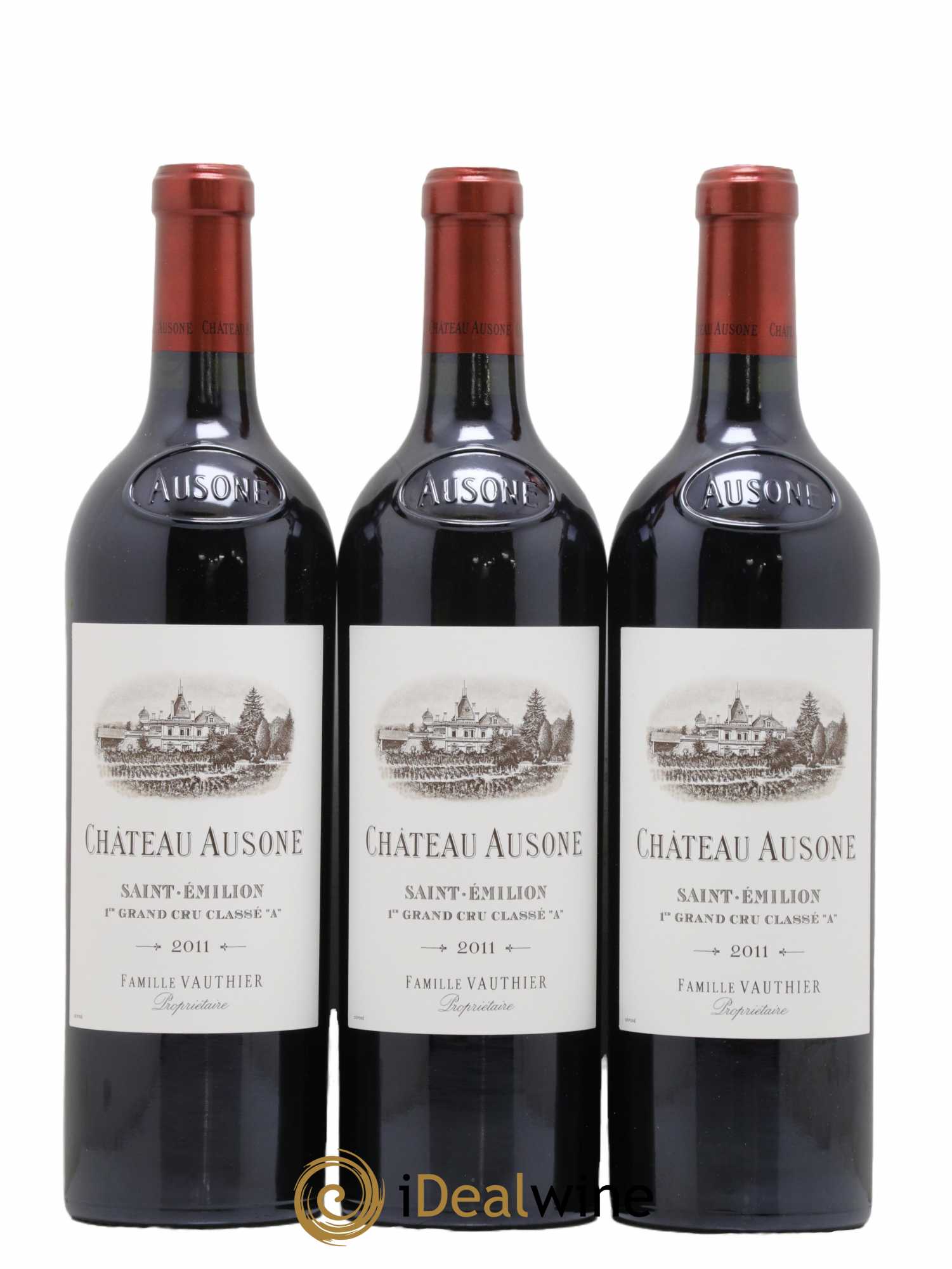 Château Ausone 1er Grand Cru Classé A 2011 - Lot de 3 bouteilles - 0