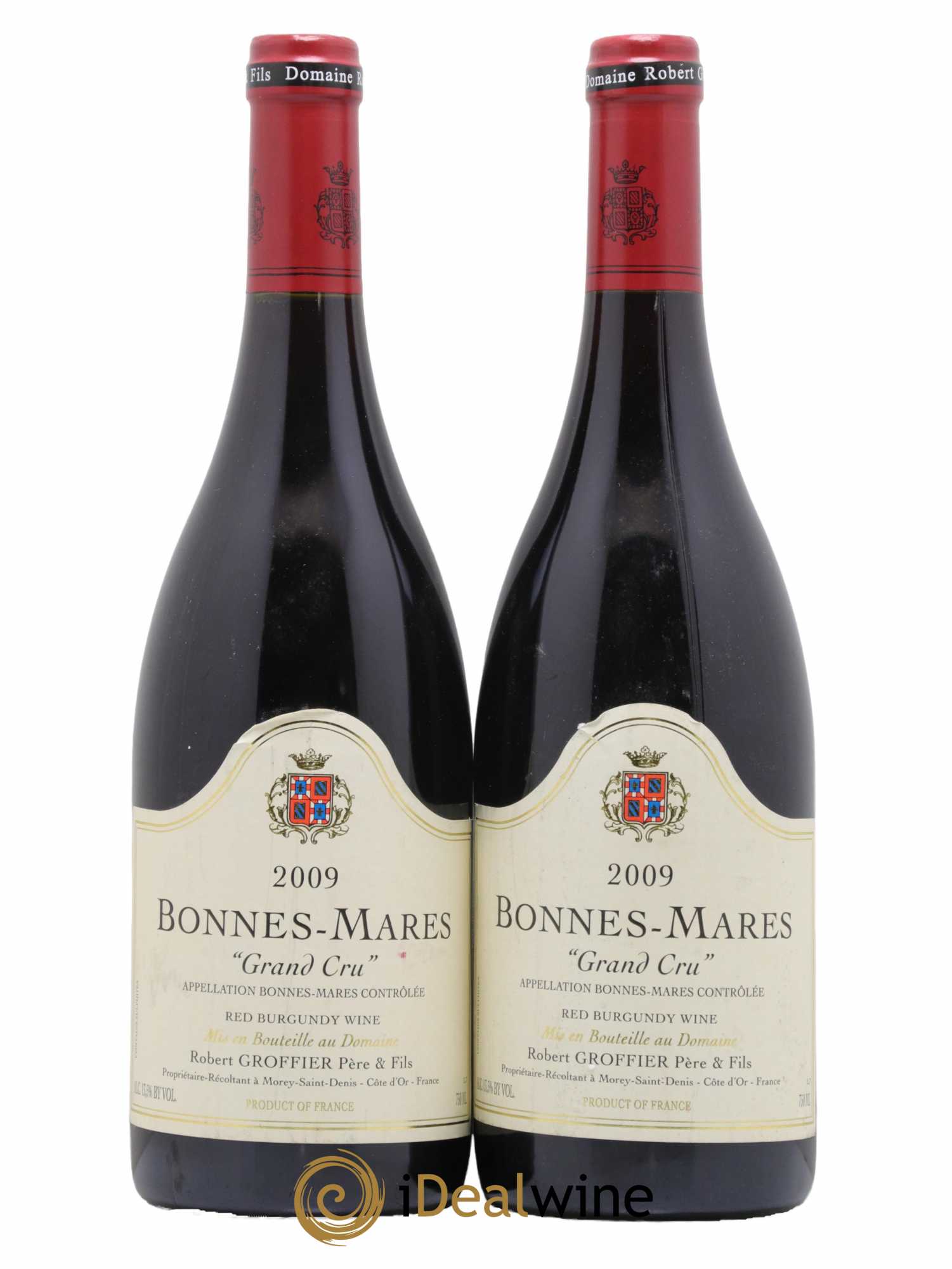 Bonnes-Mares Grand Cru Robert Groffier Père & Fils (Domaine) 2009 - Lot de 2 bouteilles - 0