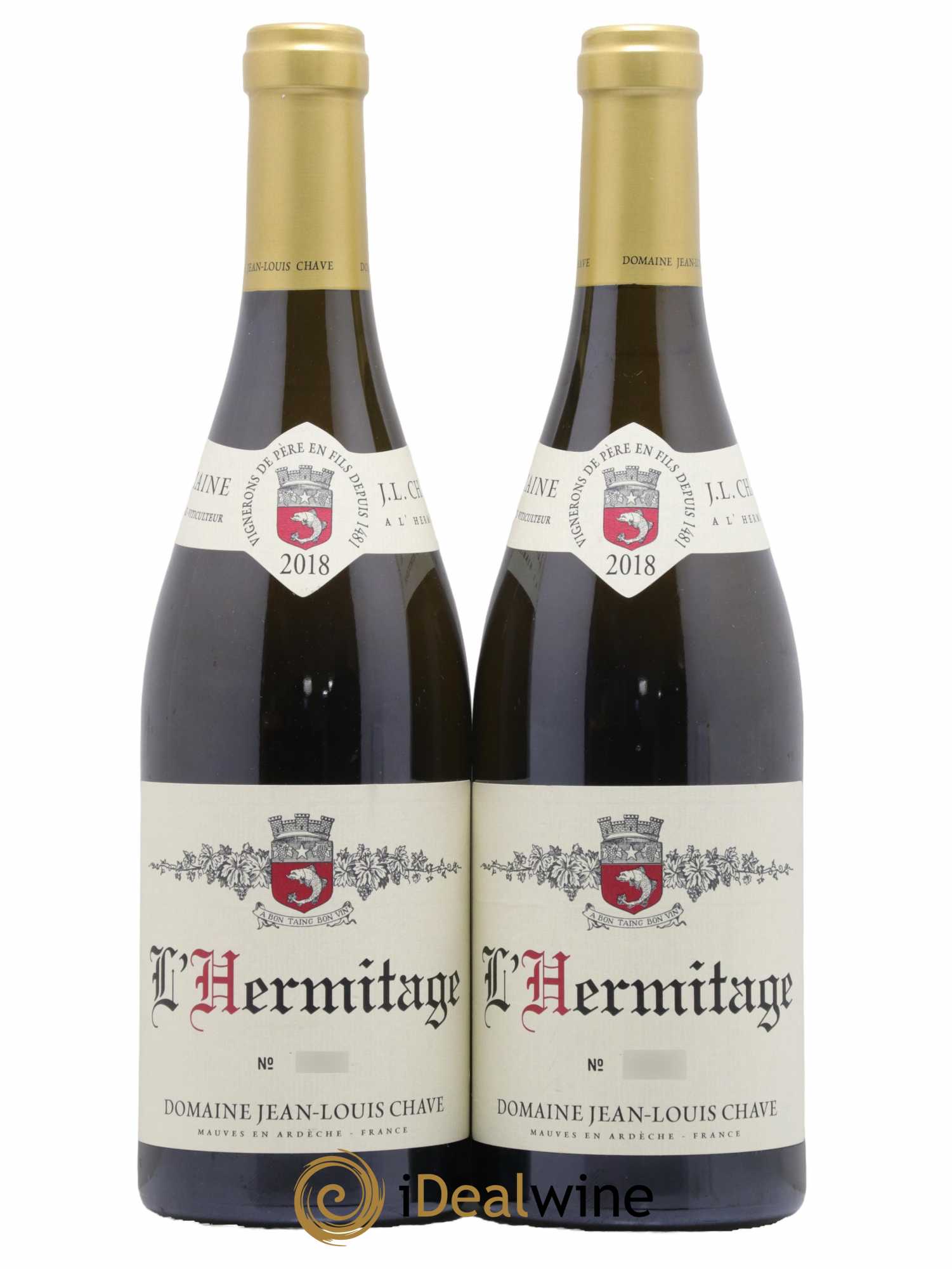 Hermitage Jean-Louis Chave 2018 - Lot de 2 bouteilles - 0