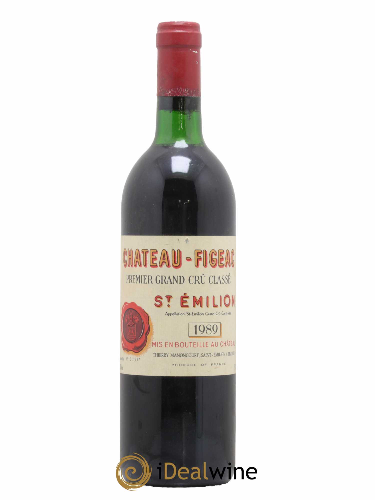Château Figeac 1er Grand Cru Classé A 1989 - Lot de 1 bouteille - 0