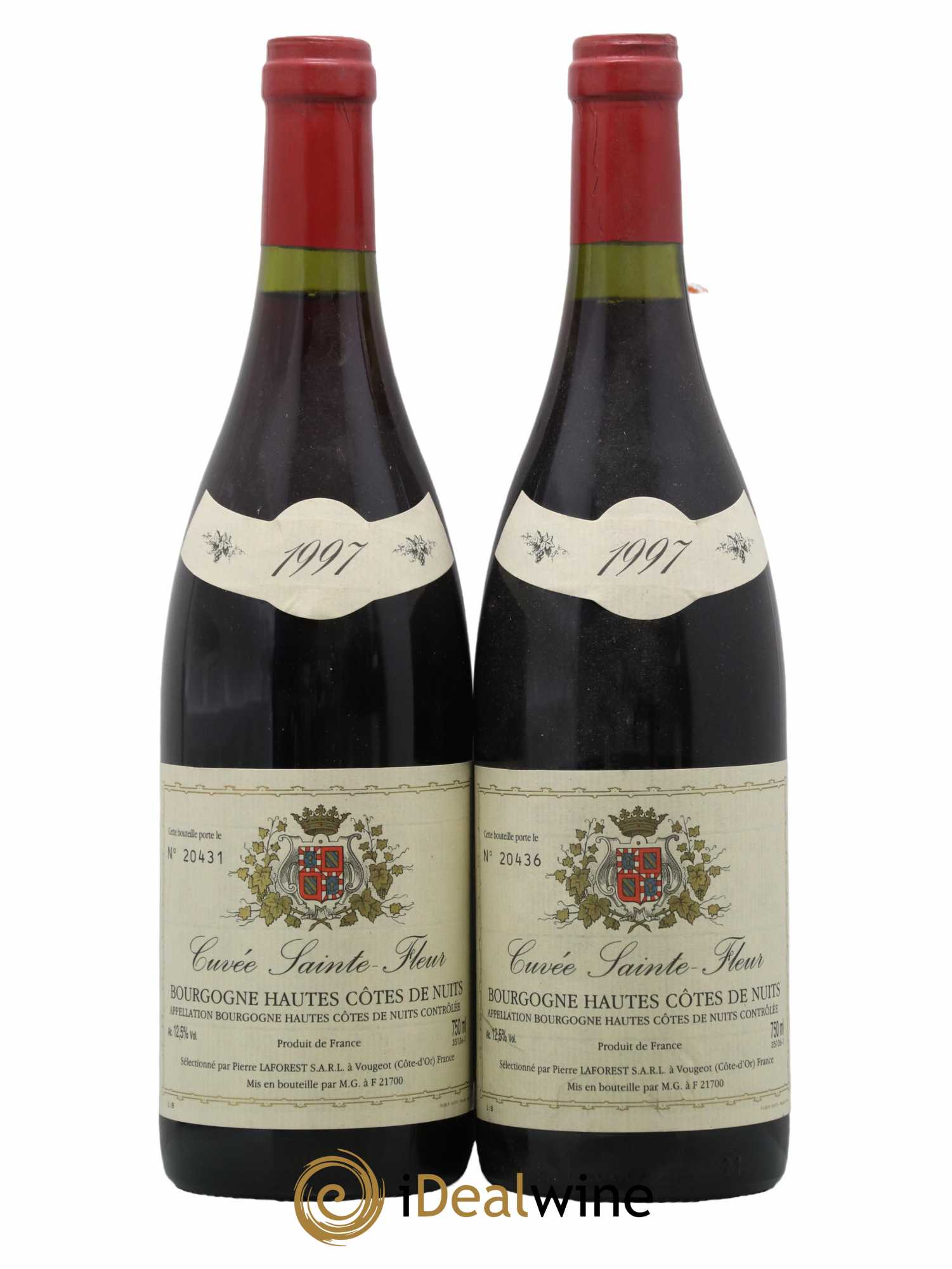 Hautes-Côtes de Nuits Cuvée Sainte Fleur Pierre Laforest 1997 - Lot de 2 bouteilles - 0