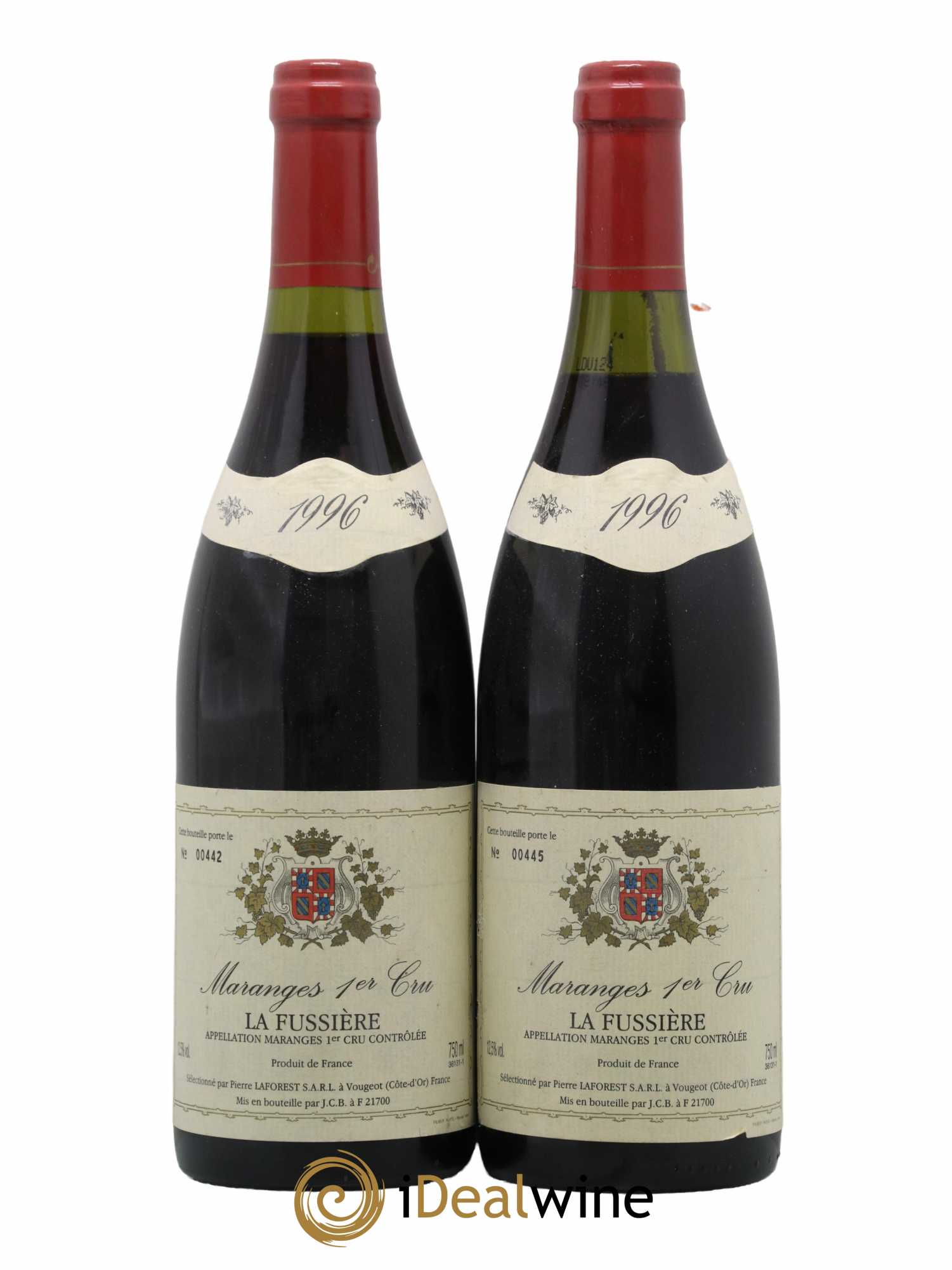 Maranges 1er Cru La Fussière Pierre Laforest 1996 - Lot de 2 bouteilles - 0