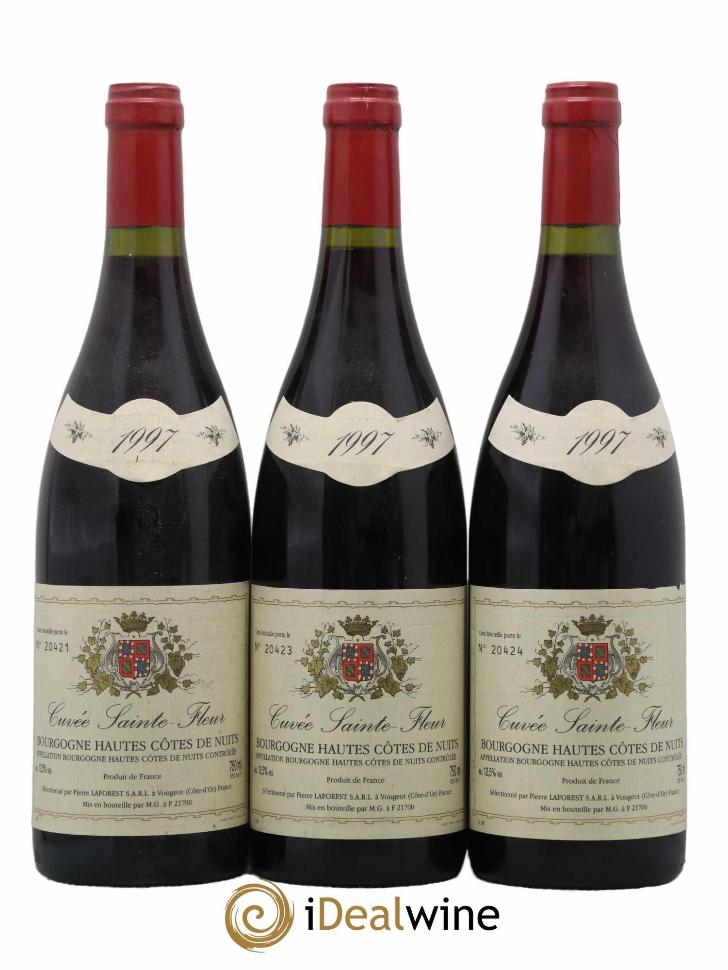Hautes-Côtes de Nuits Cuvée Sainte Fleur Pierre Laforest 1997 - Lot de 3 bouteilles - 0