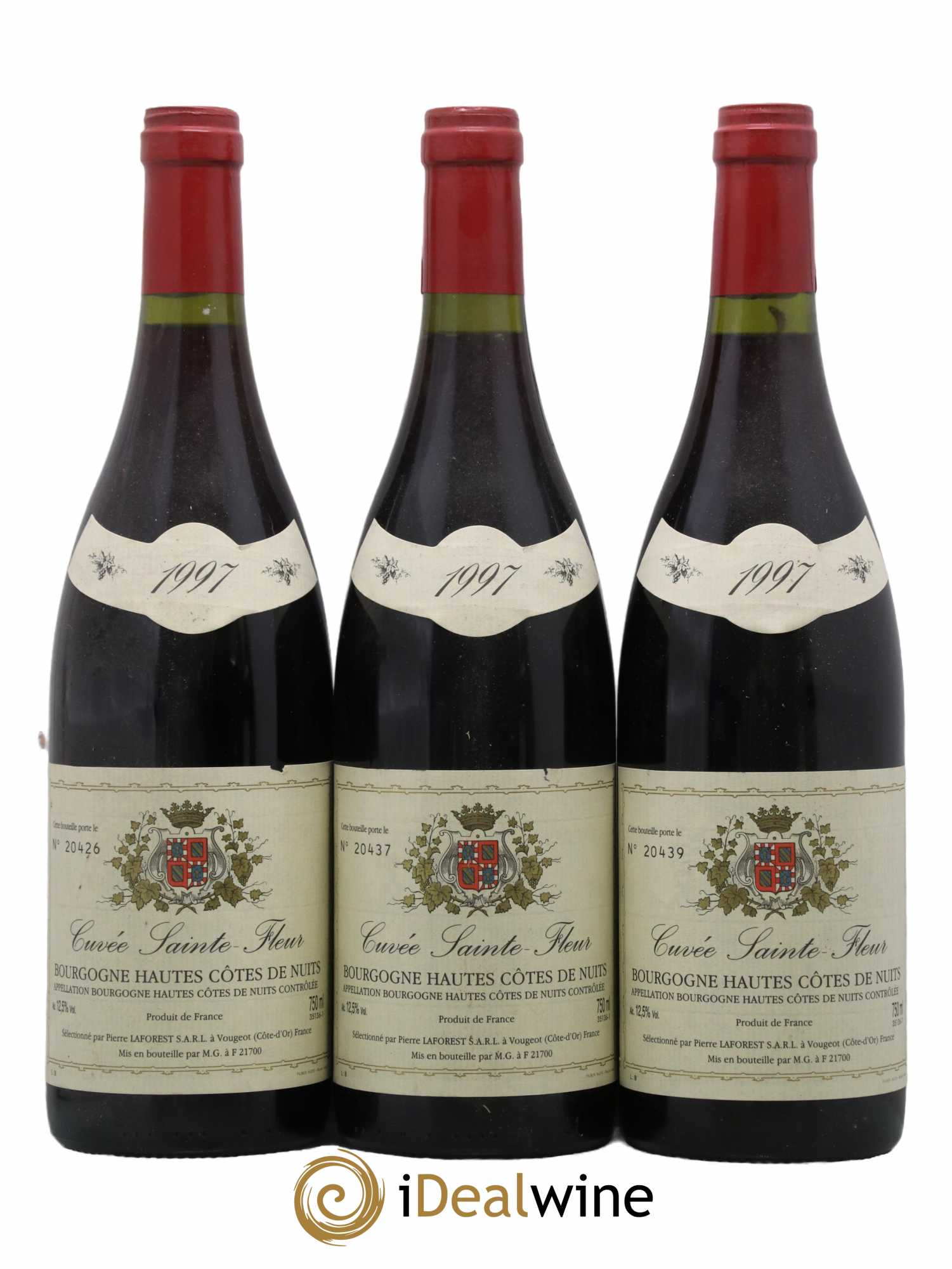 Hautes-Côtes de Nuits Cuvée Sainte Fleur Pierre Laforest 1997 - Lot de 3 bouteilles - 0
