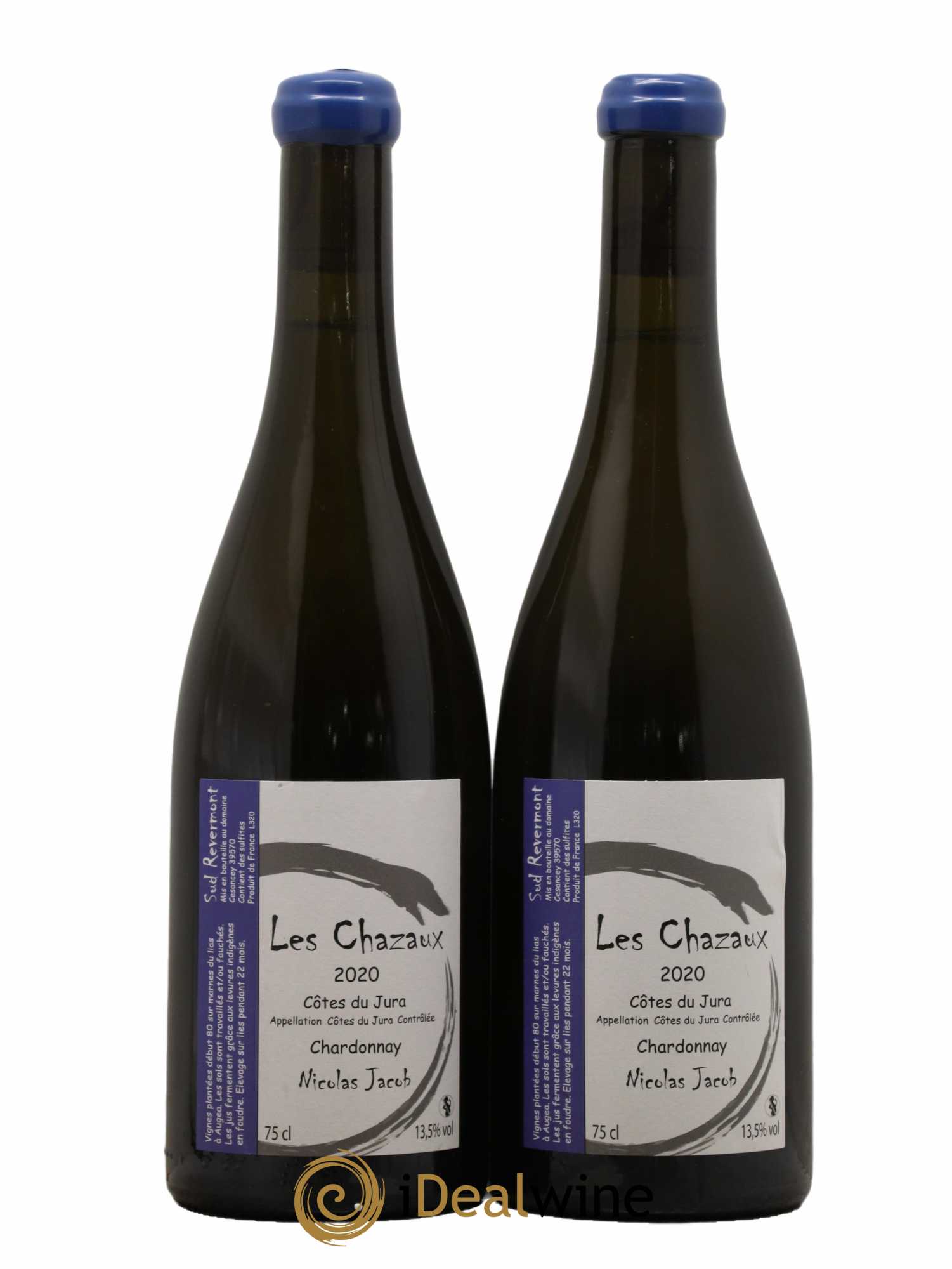 Côtes du Jura Chardonnay Les Chazaux Nicolas Jacob 2020 - Lot de 2 bouteilles - 0