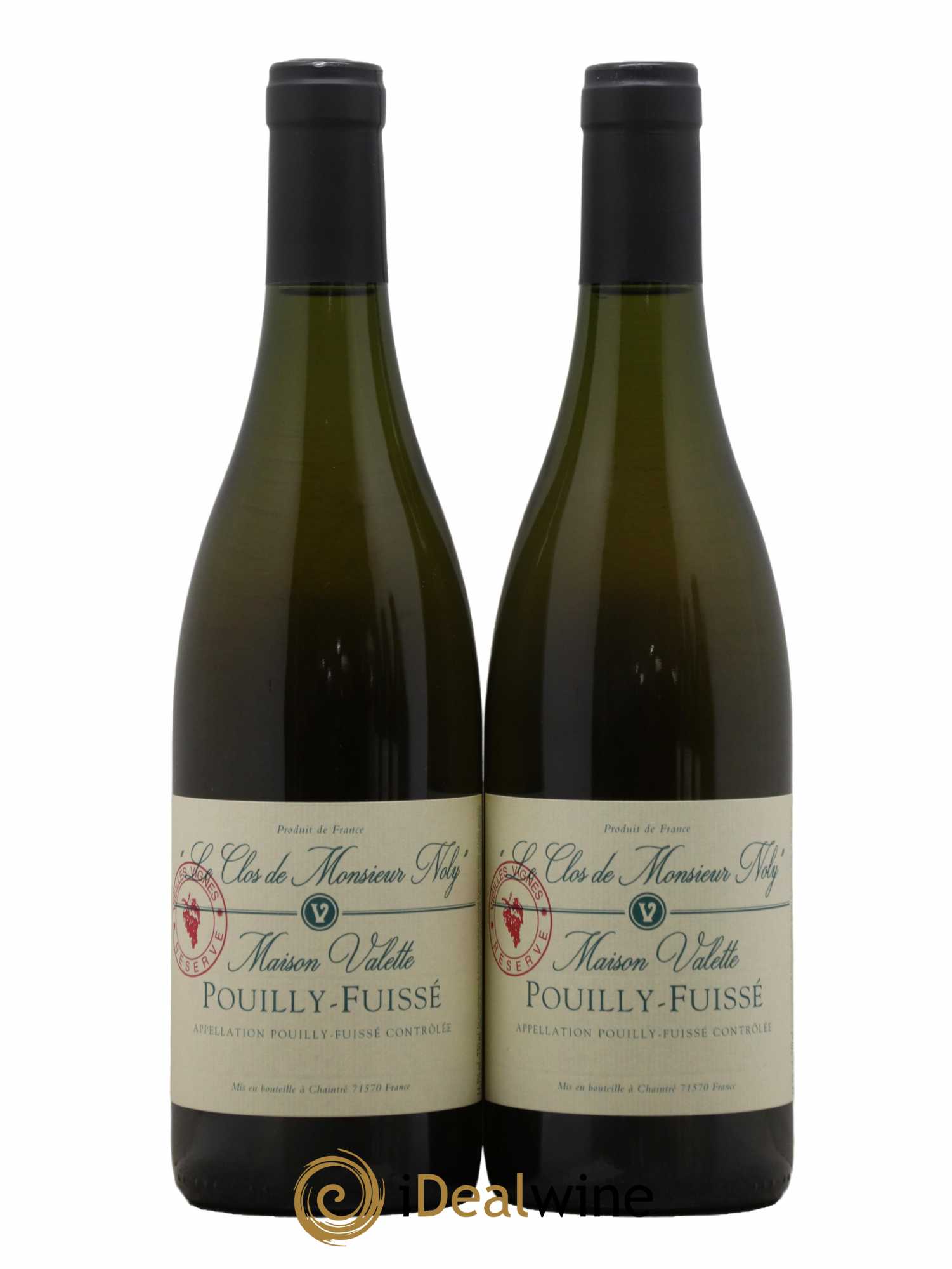 Pouilly-Fuissé Clos de Monsieur Noly Vieilles Vignes Valette (Domaine) Réserve - Lot de 2 bouteilles - 0