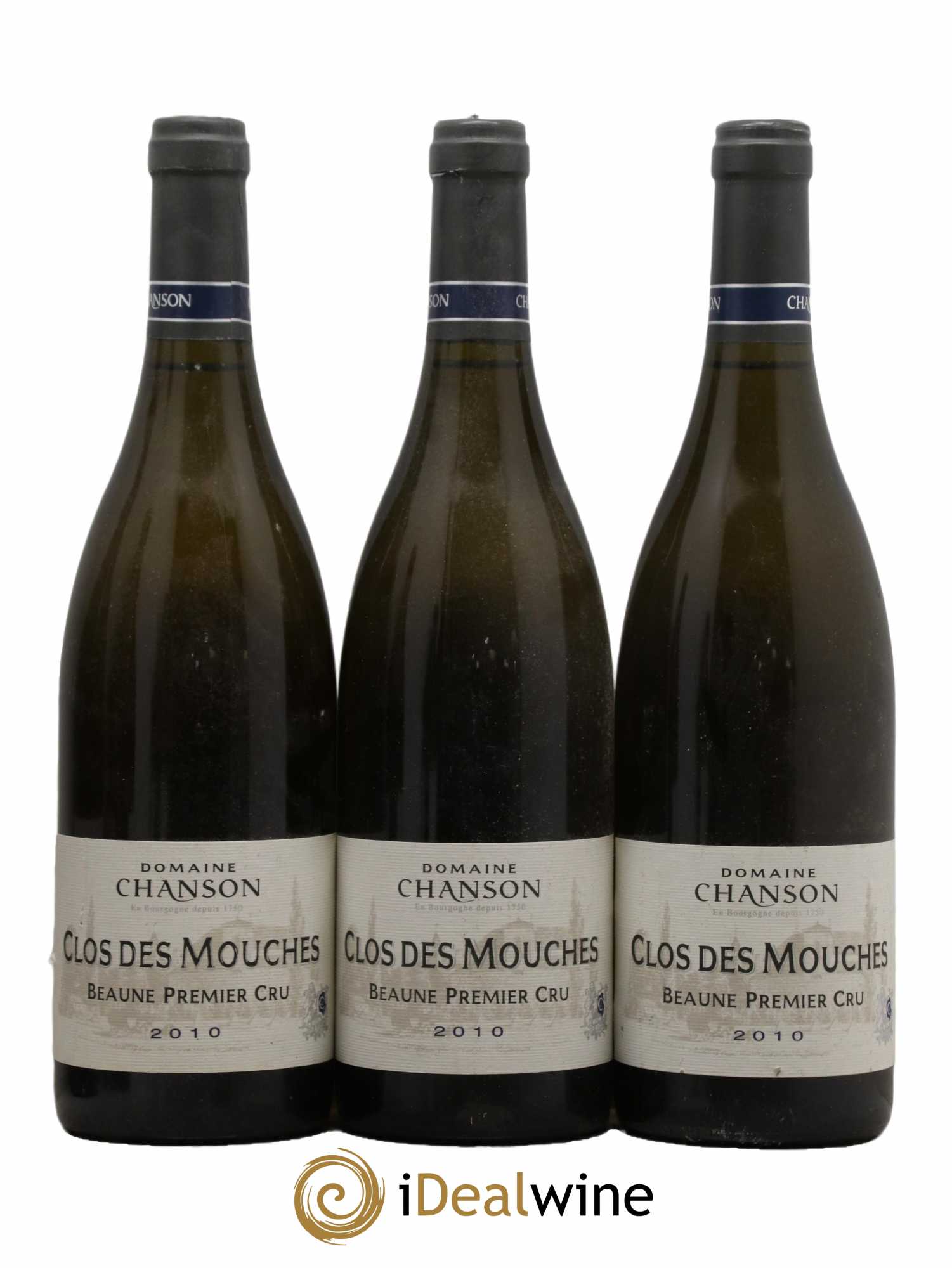 Beaune 1er Cru Clos des Mouches Chanson 2010 - Lot de 3 bouteilles - 0
