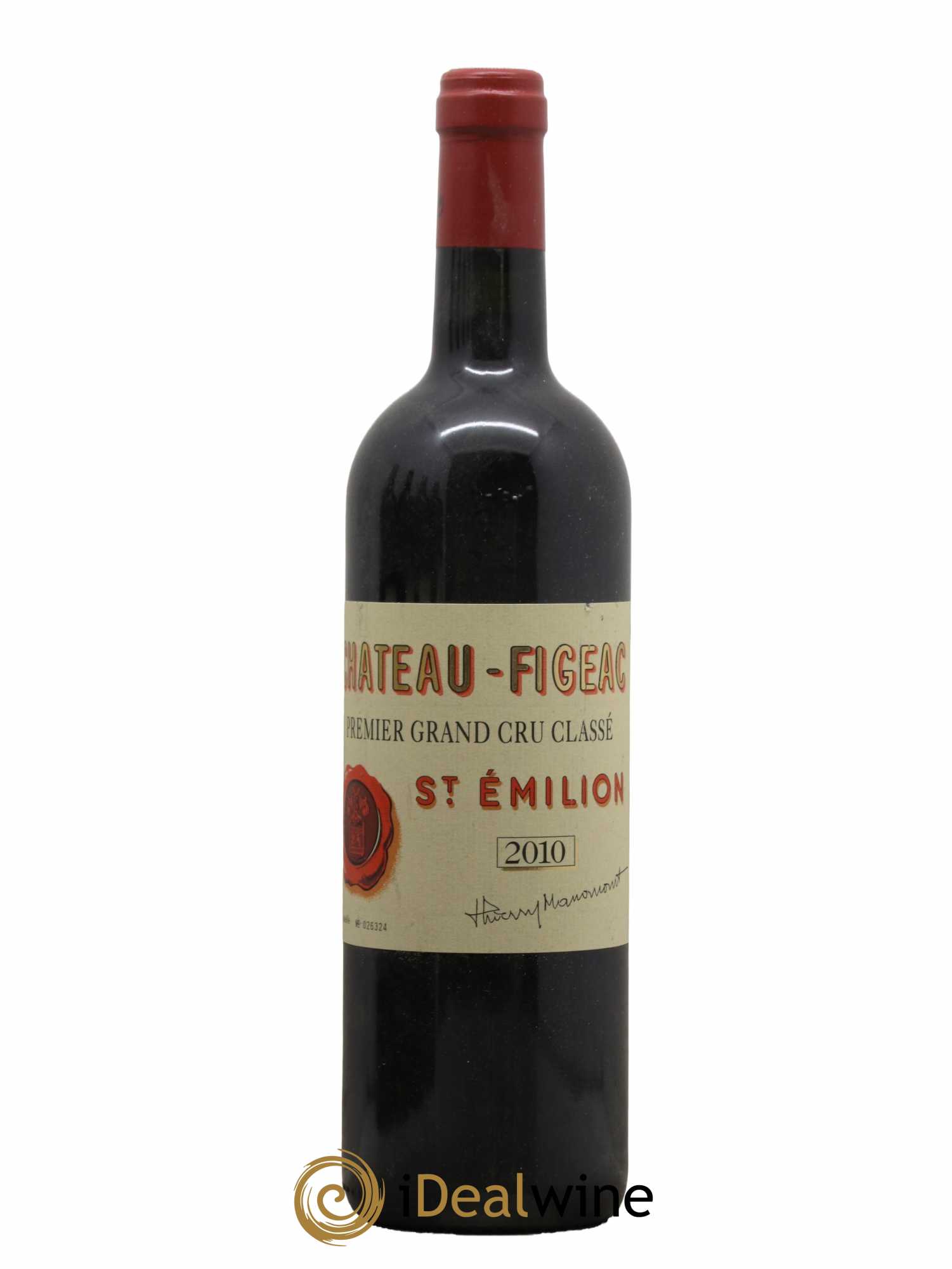 Château Figeac 1er Grand Cru Classé A 2010 - Lot de 1 bouteille - 0