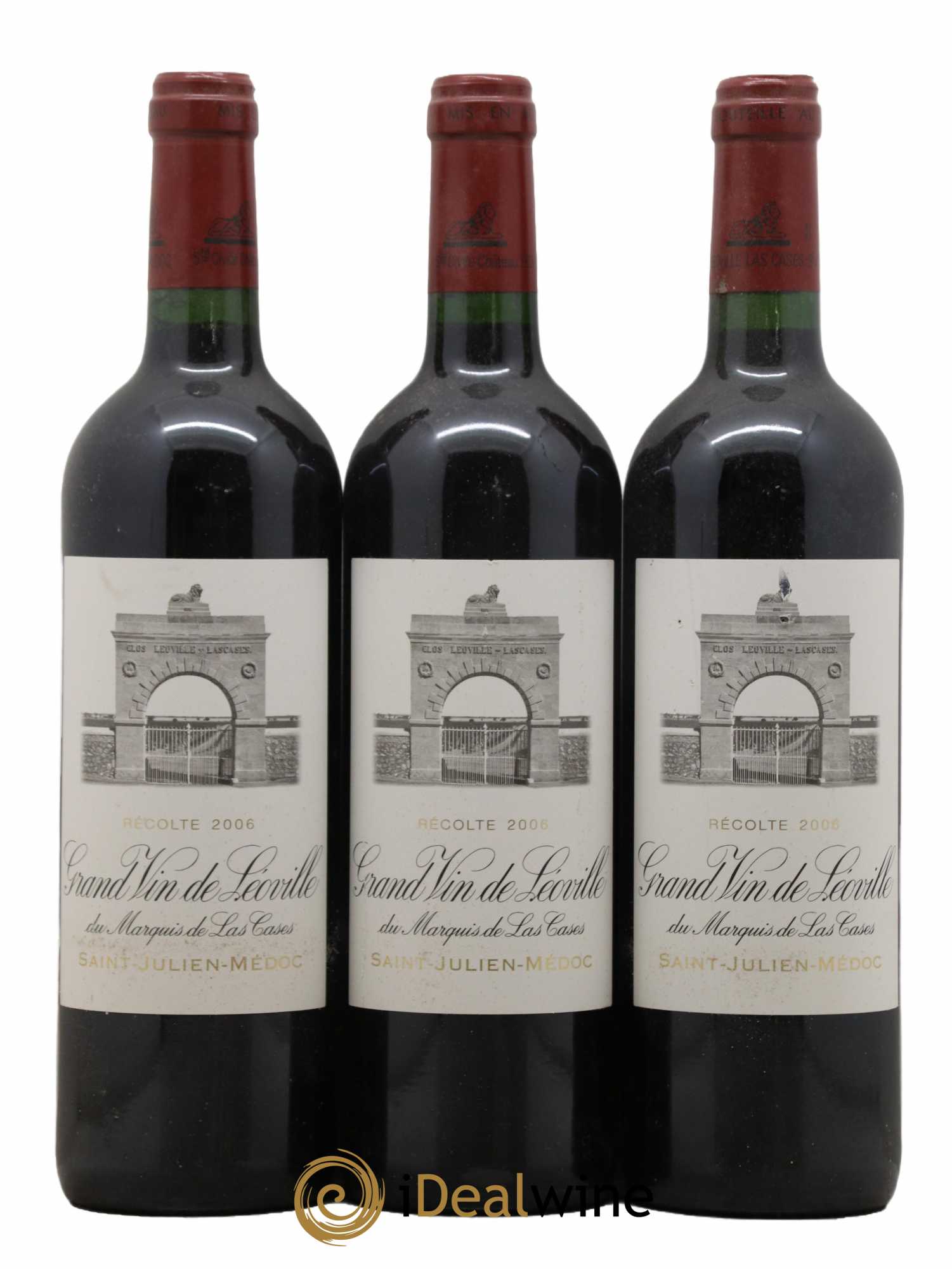 Château Léoville Las Cases 2ème Grand Cru Classé 2006 - Lot de 3 bouteilles - 0