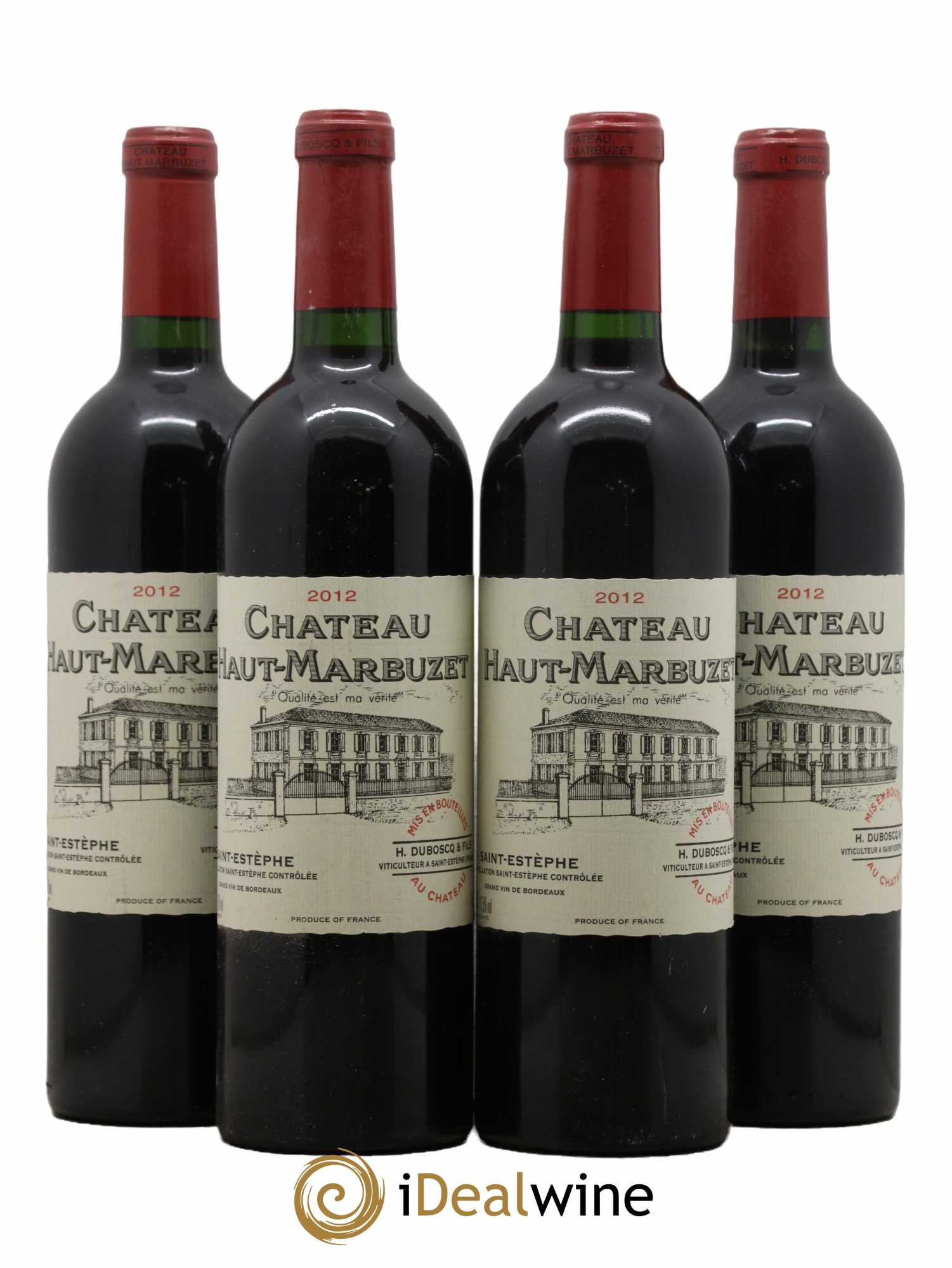 Château Haut Marbuzet 2012 - Lot de 4 bouteilles - 0