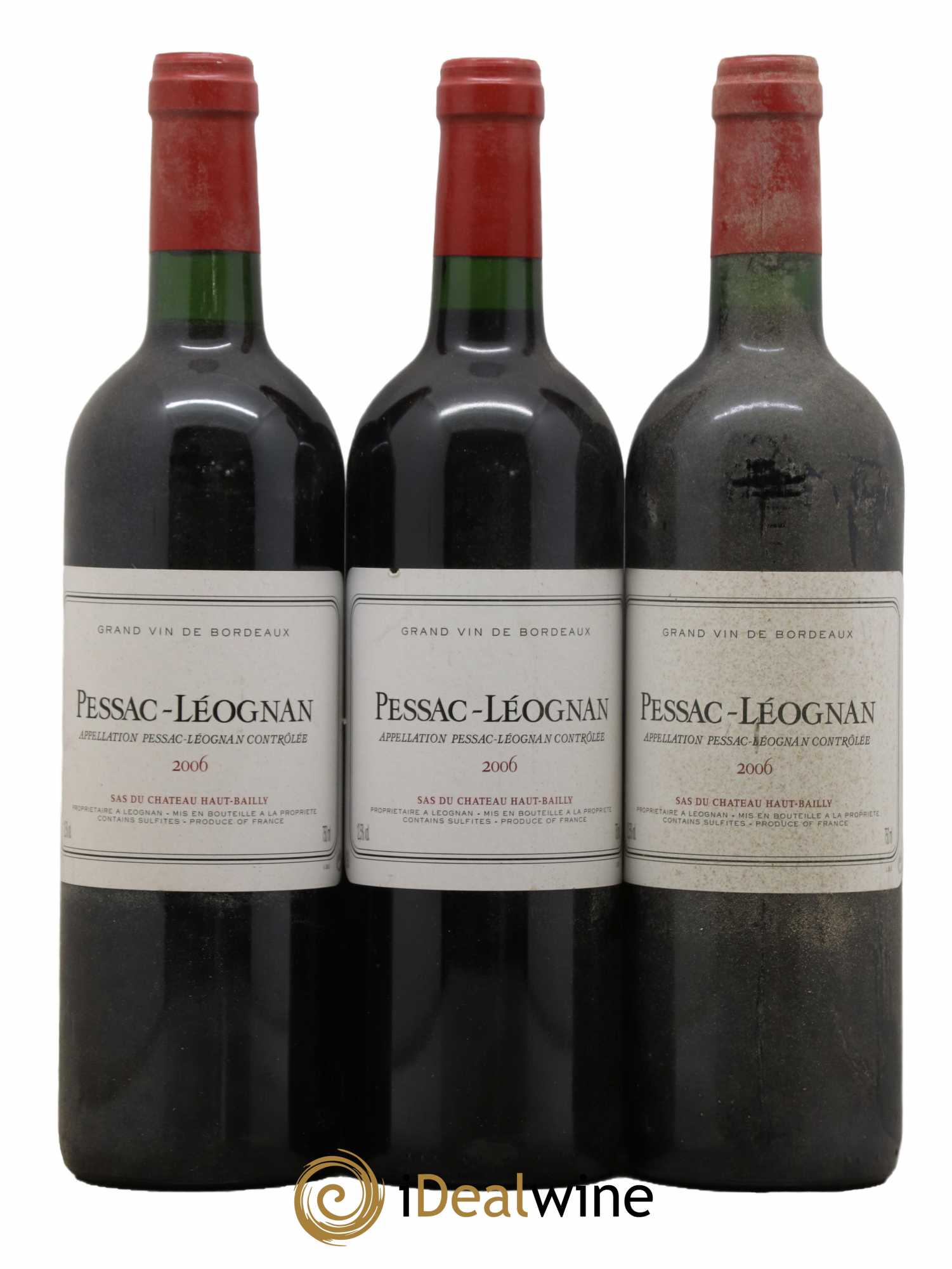 Pessac-Léognan Du Château Haut Bailly 2006 - Lot de 3 bouteilles - 0
